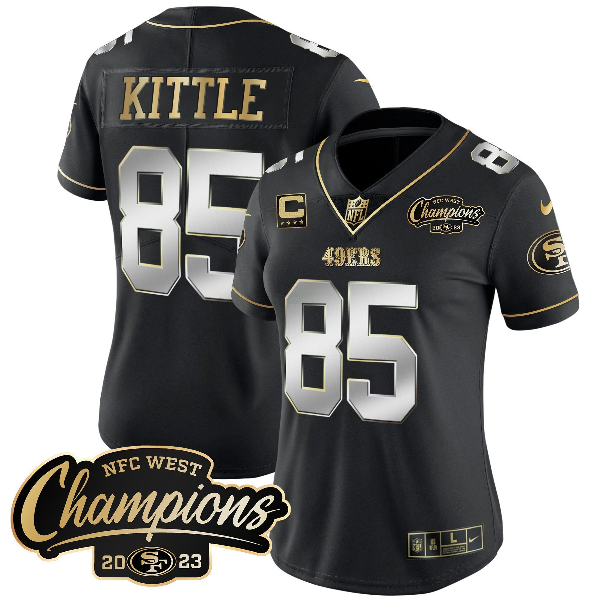 Camisa NFL Women’s 2023 NFC West Champions Patch Vapor Jersey