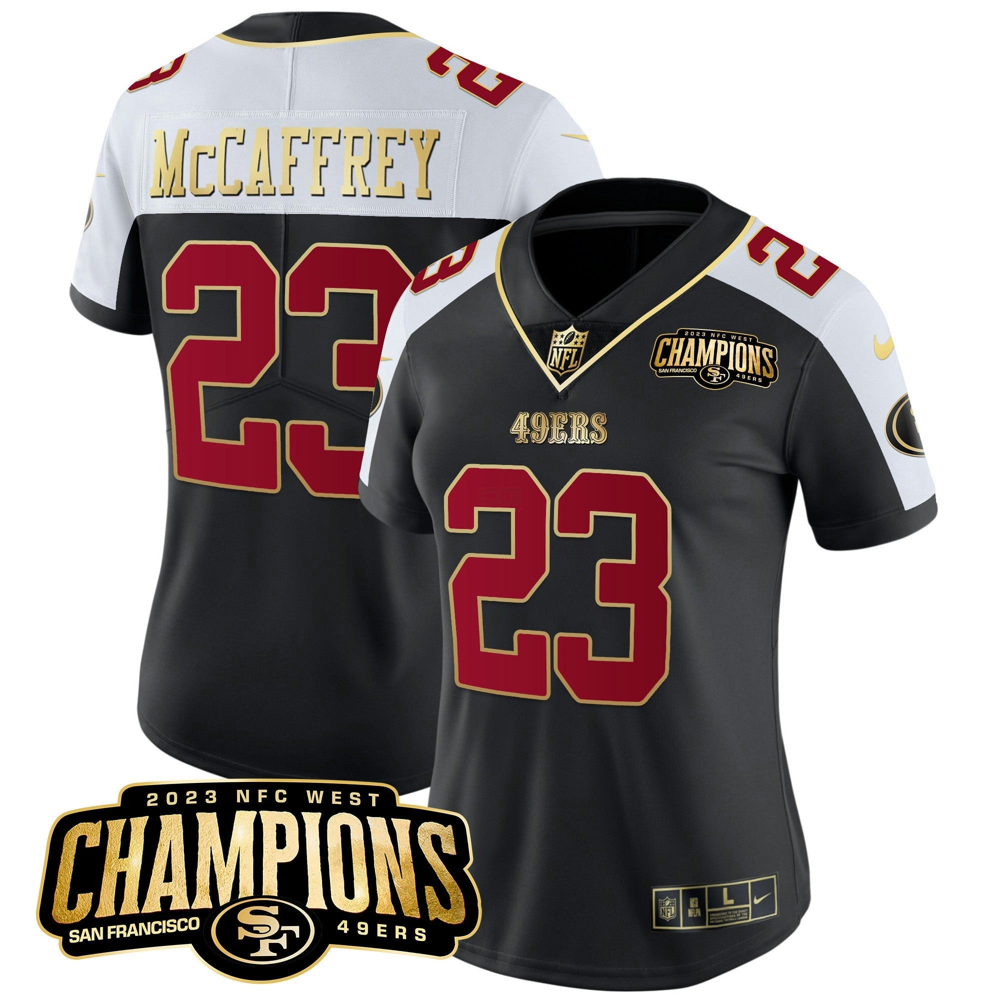 Camisa NFL Women’s 2023 NFC West Champions Patch Vapor Jersey V2
