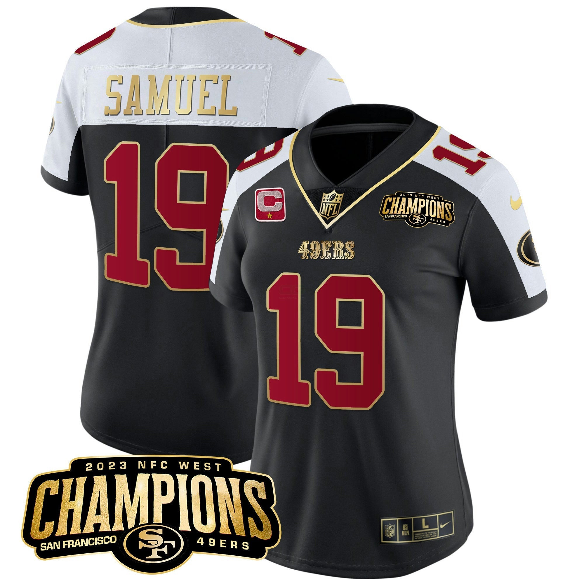 Camisa NFL Women’s 2023 NFC West Champions Patch Vapor Jersey V2