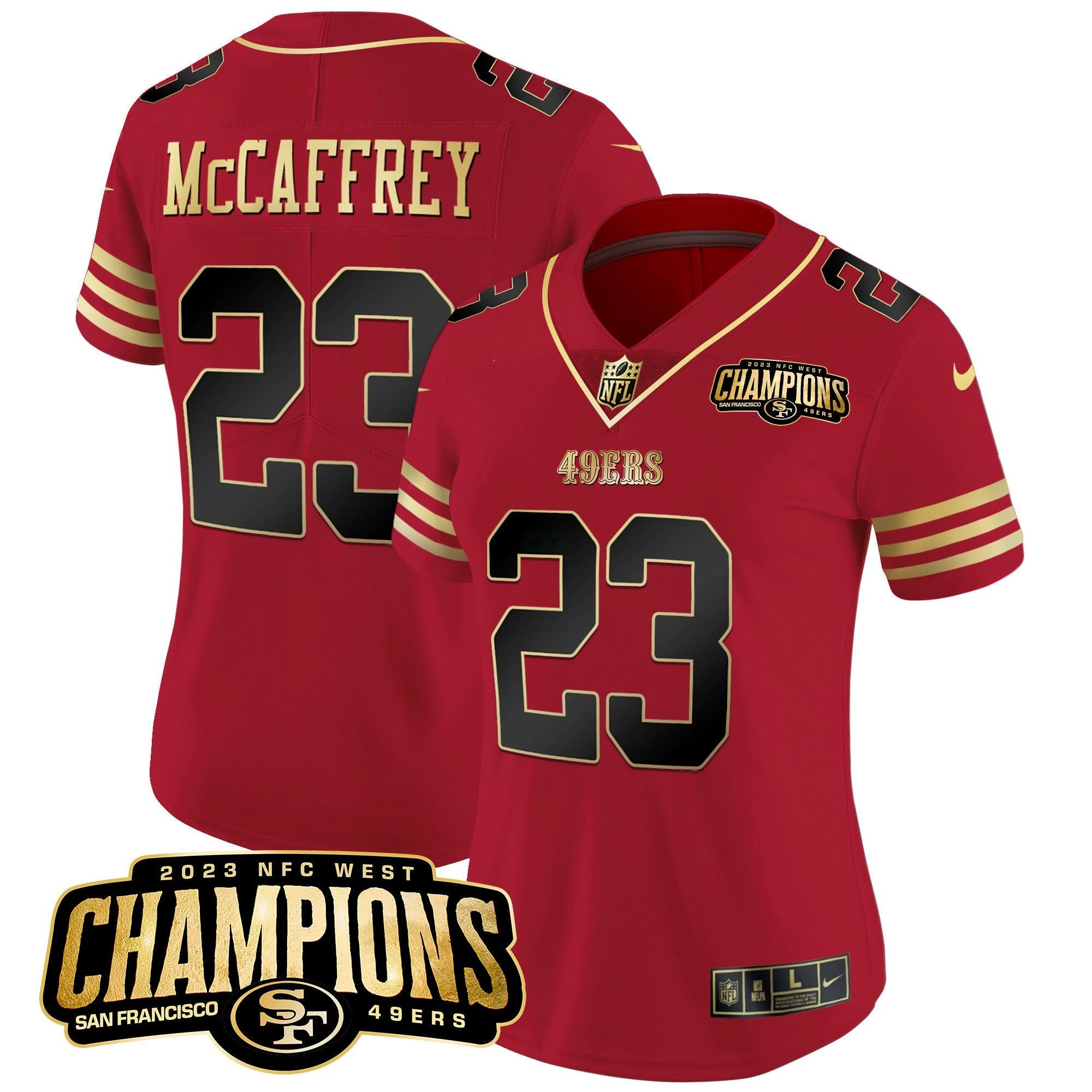 Camisa NFL Women’s 2023 NFC West Champions Patch Vapor Jersey V2