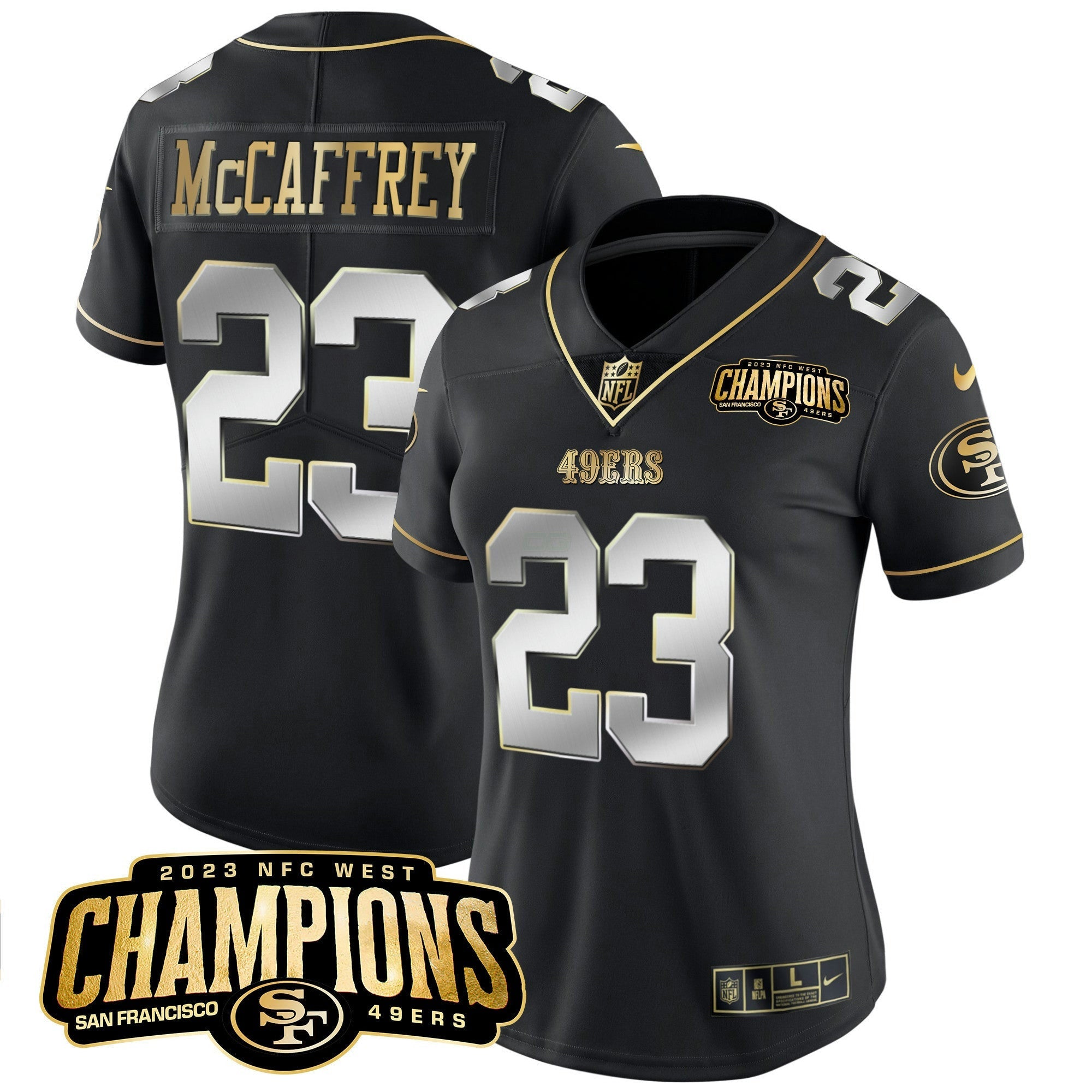 Camisa NFL Women’s 2023 NFC West Champions Patch Vapor Jersey V2
