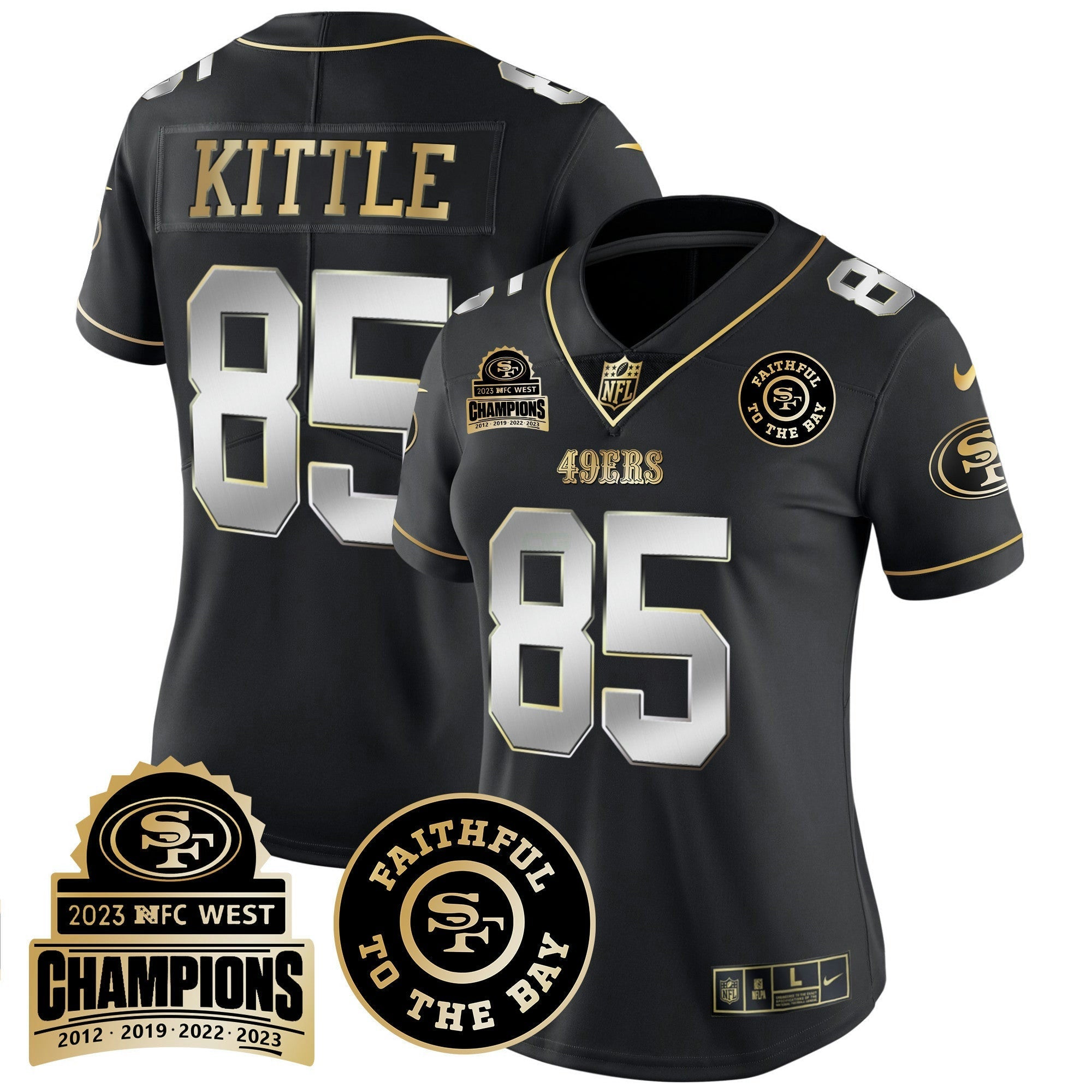 Camisa NFL Women’s 2023 NFC West Champions Patch Vapor Jersey V3