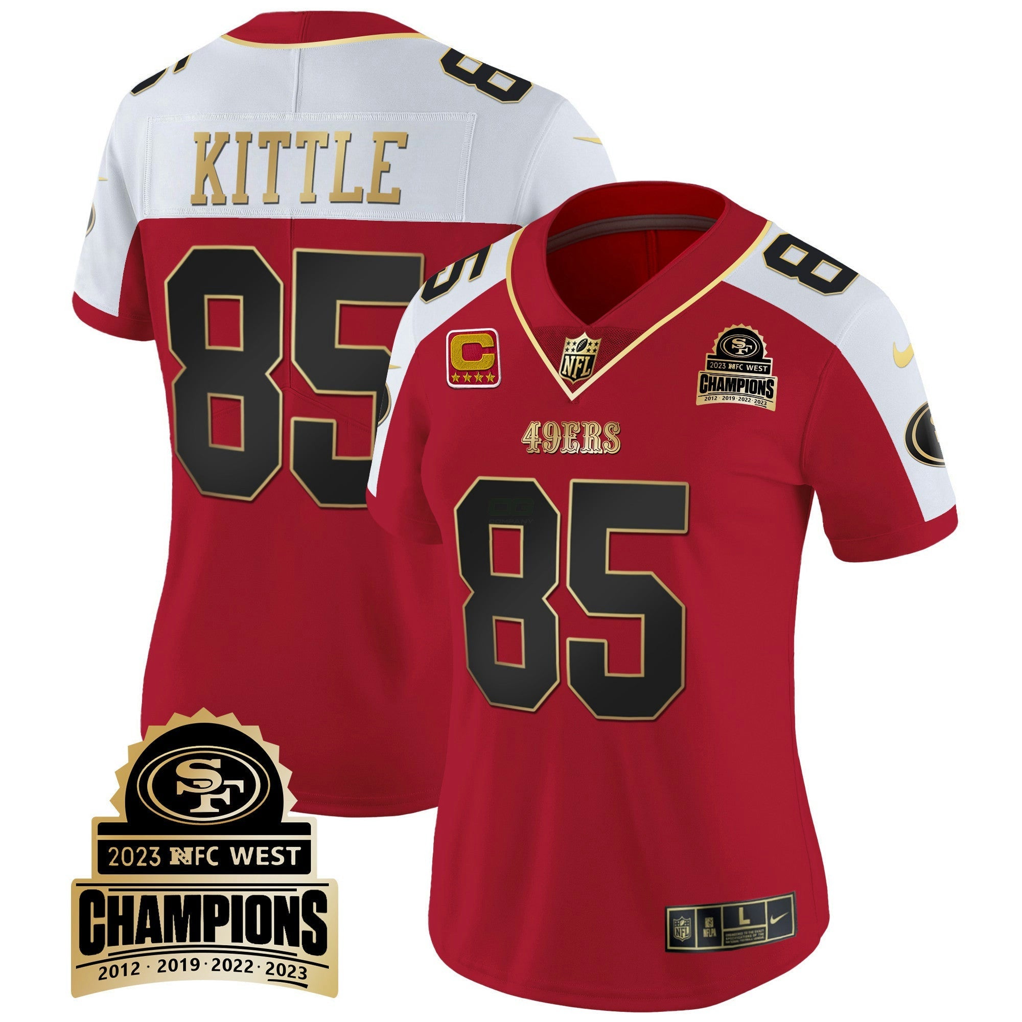 Camisa NFL Women’s 2023 NFC West Champions Patch Vapor Jersey V4
