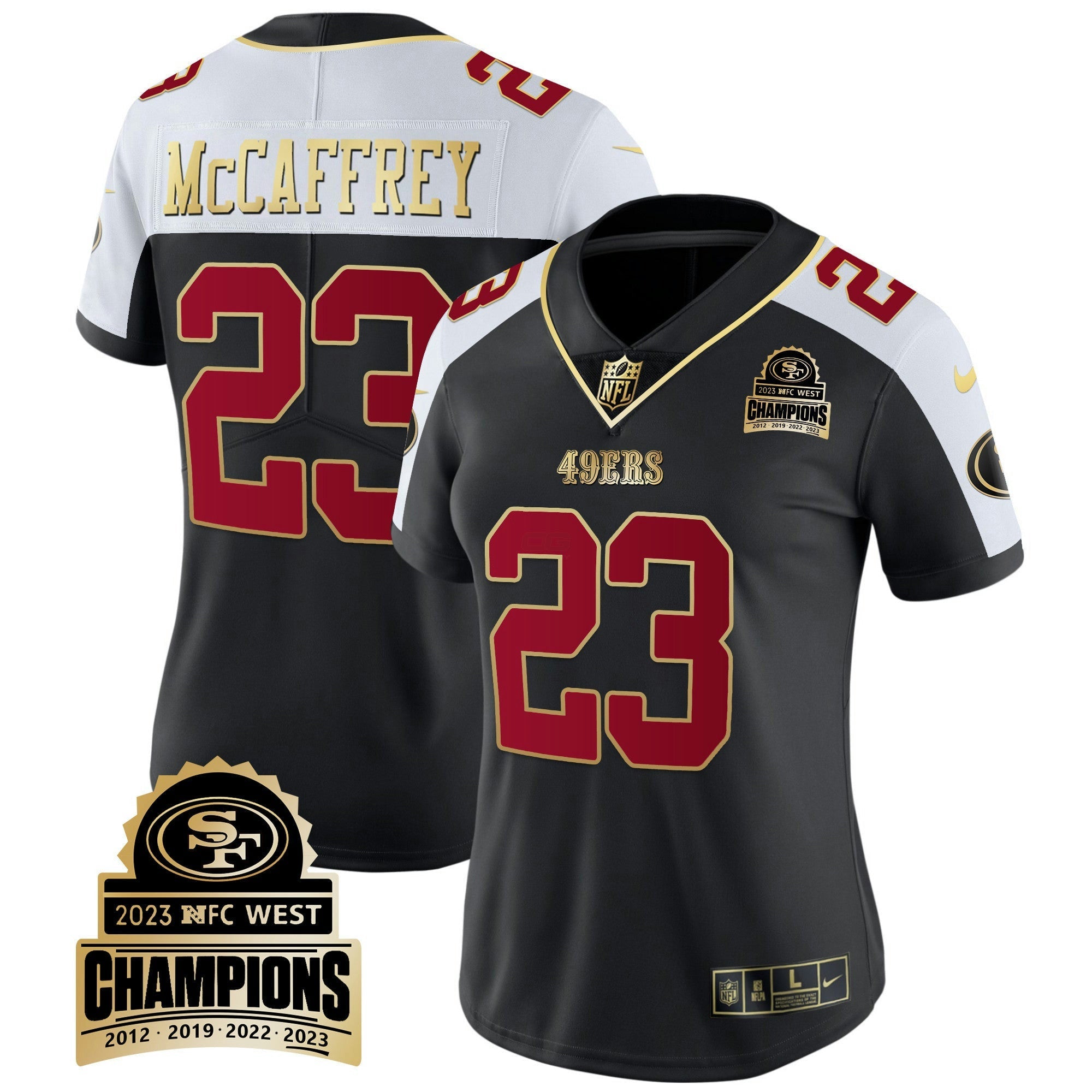 Camisa NFL Women’s 2023 NFC West Champions Patch Vapor Jersey V4