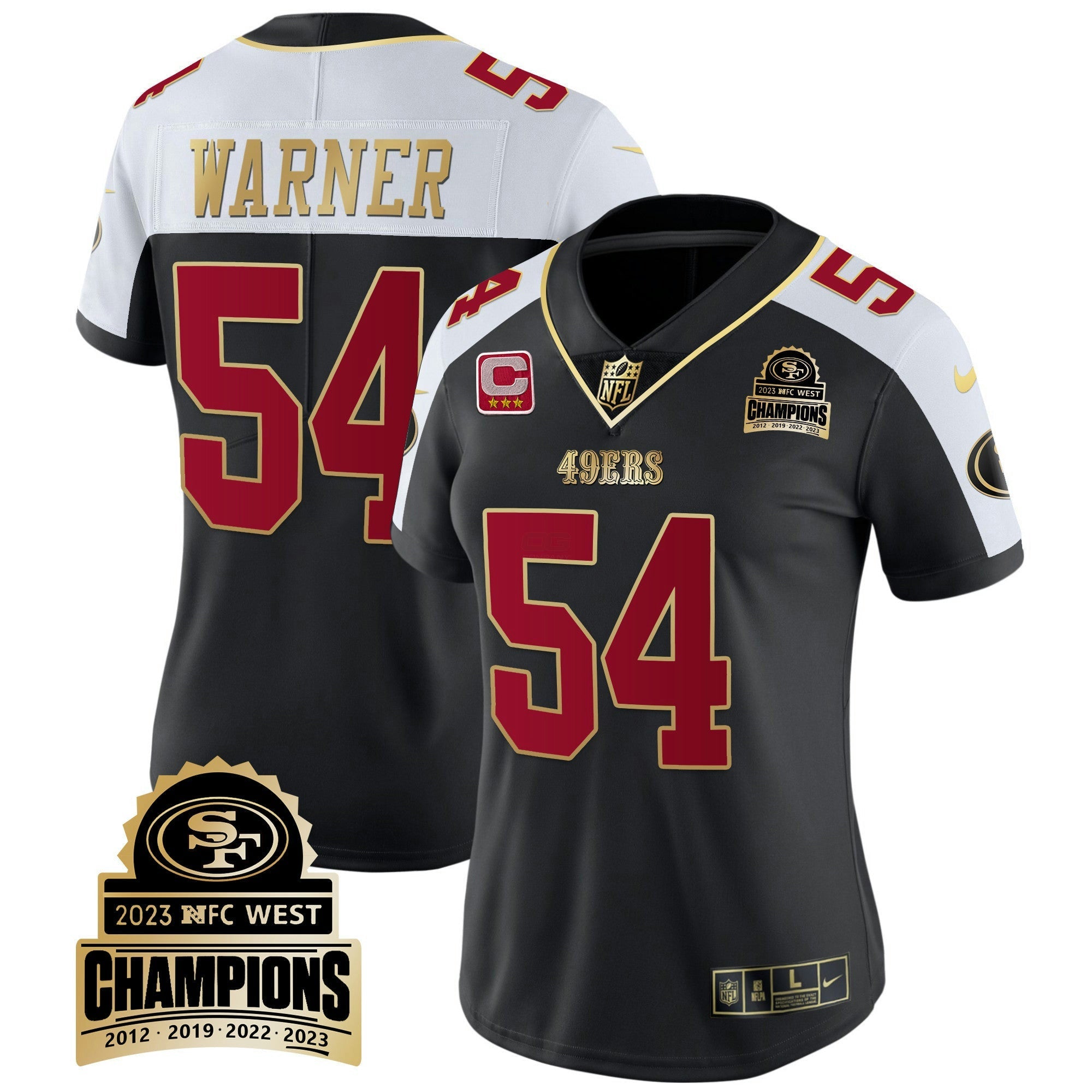 Camisa NFL Women’s 2023 NFC West Champions Patch Vapor Jersey V4