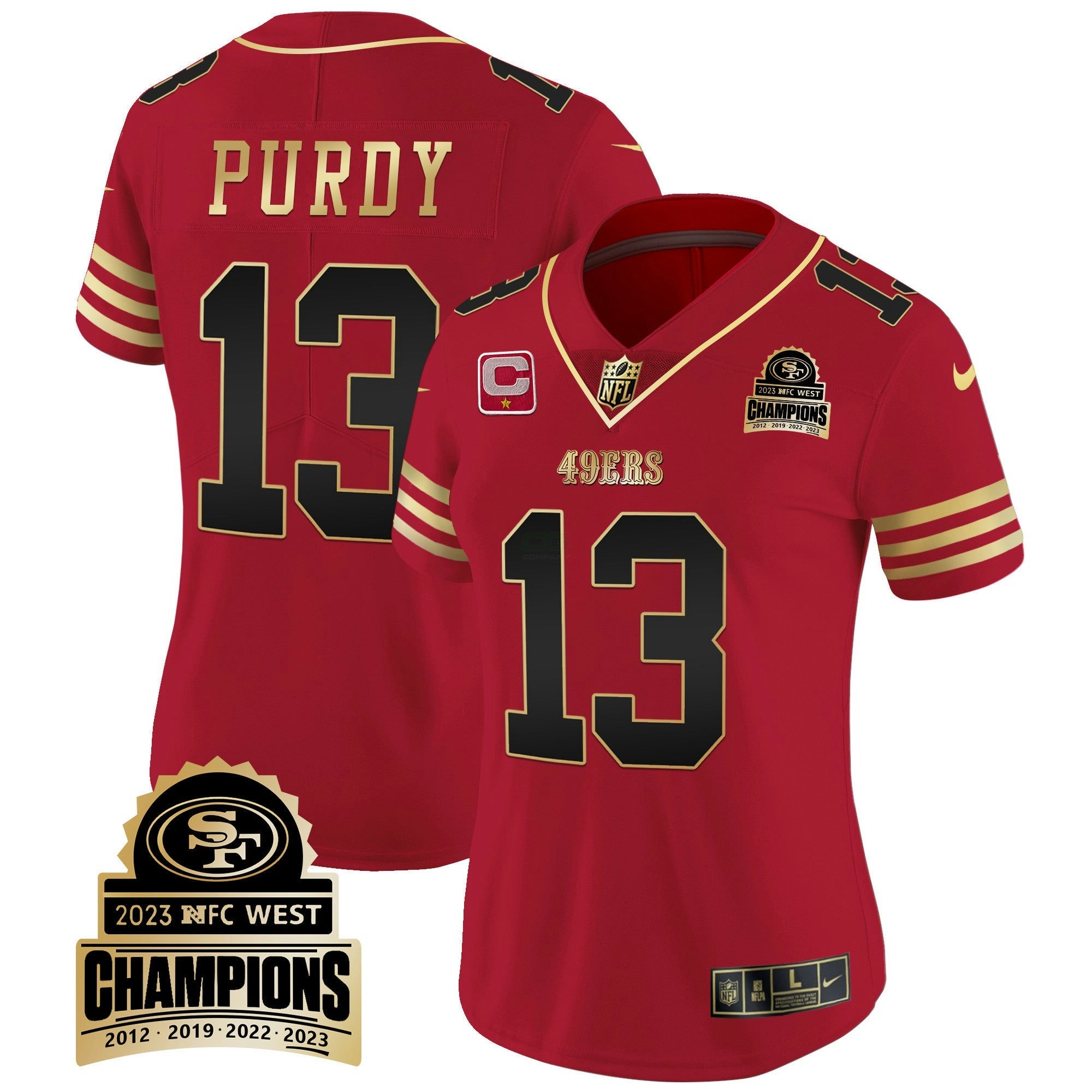Camisa NFL Women’s 2023 NFC West Champions Patch Vapor Jersey V4