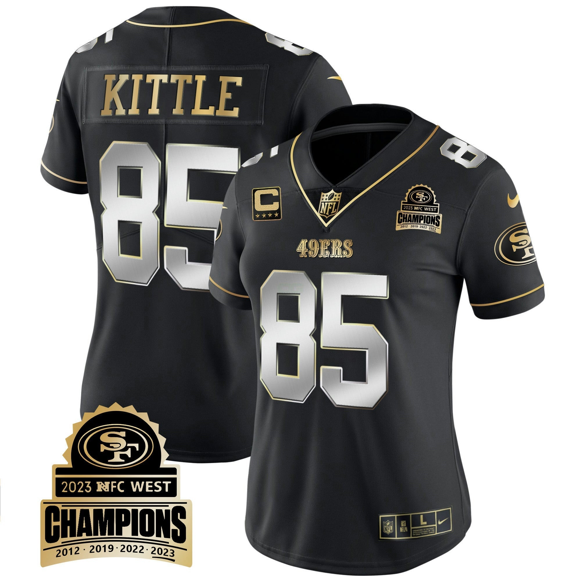 Camisa NFL Women’s 2023 NFC West Champions Patch Vapor Jersey V4