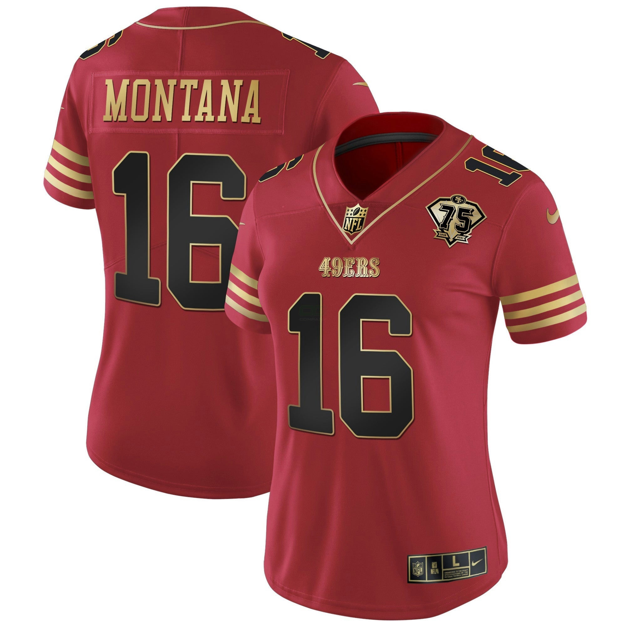 Camisa NFL Women’s 2023 Vapor Dourada Limited Jersey