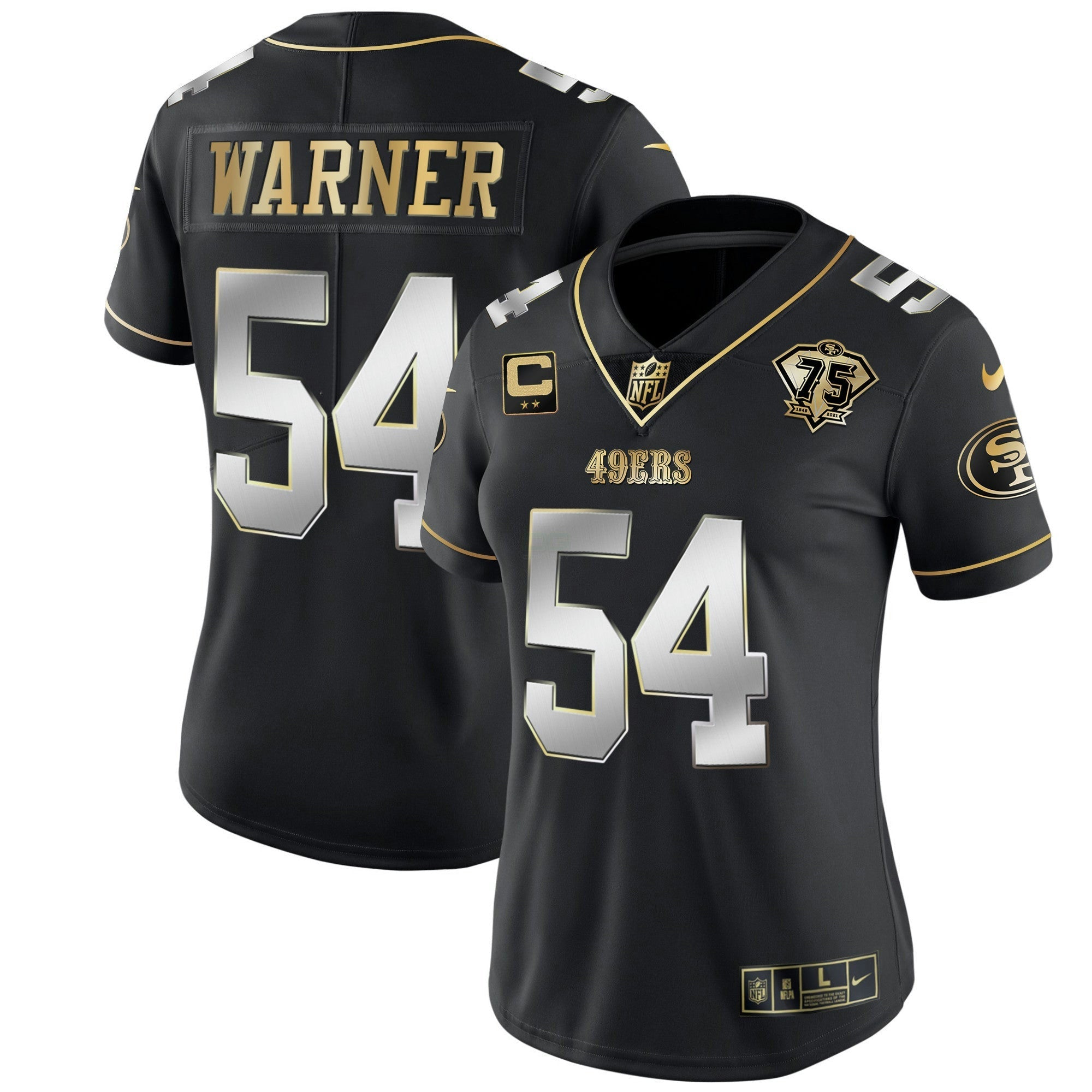 Camisa NFL Women’s 2023 Vapor Dourada Limited Jersey