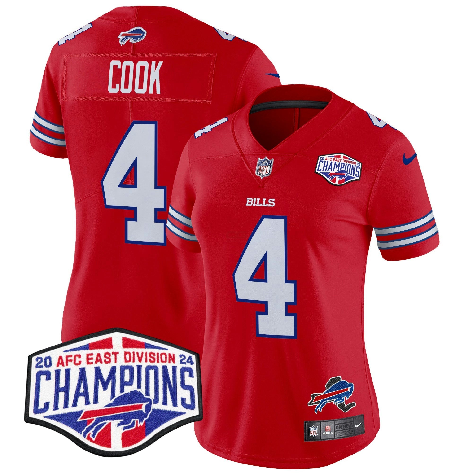 Camisa NFL Women’s 2024 AFC East Division Champions Vapor Limited Jersey