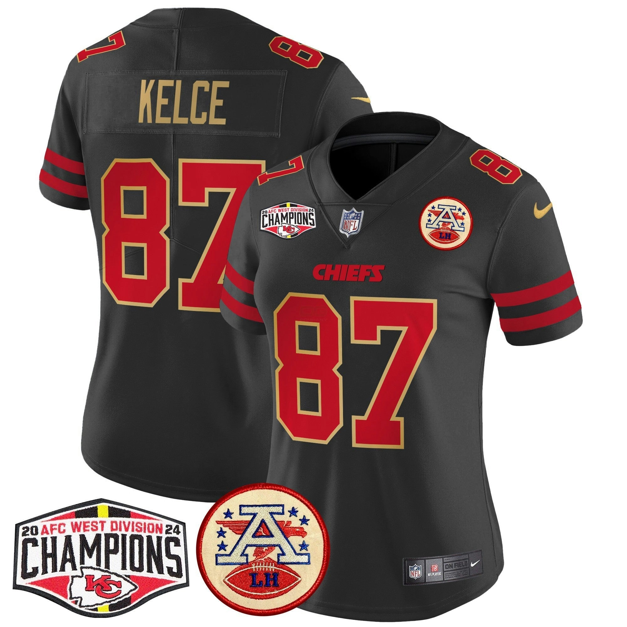 Camisa NFL Women’s 2024 AFC West Division Champions Patch Vapor Limited Jersey