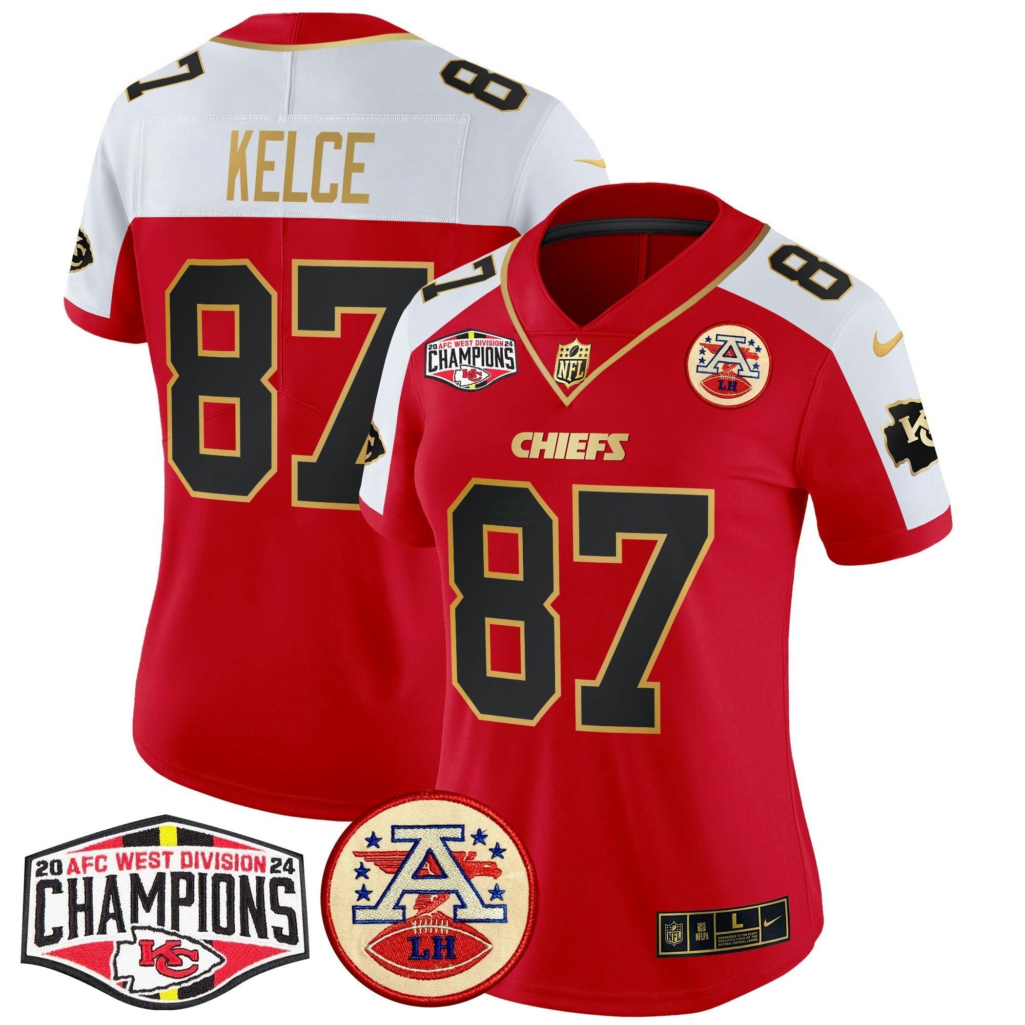 Camisa NFL Women’s 2024 AFC West Division Champions Patch Vapor Limited Jersey