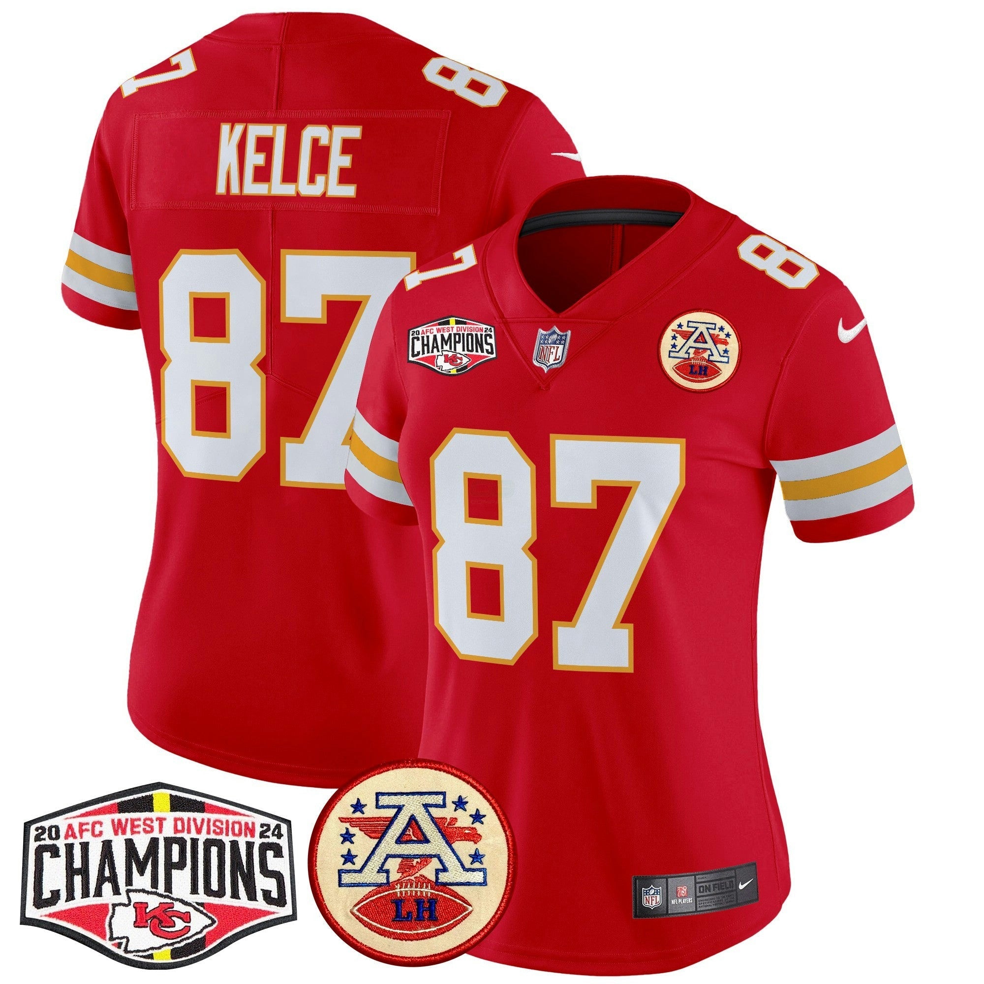 Camisa NFL Women’s 2024 AFC West Division Champions Patch Vapor Limited Jersey