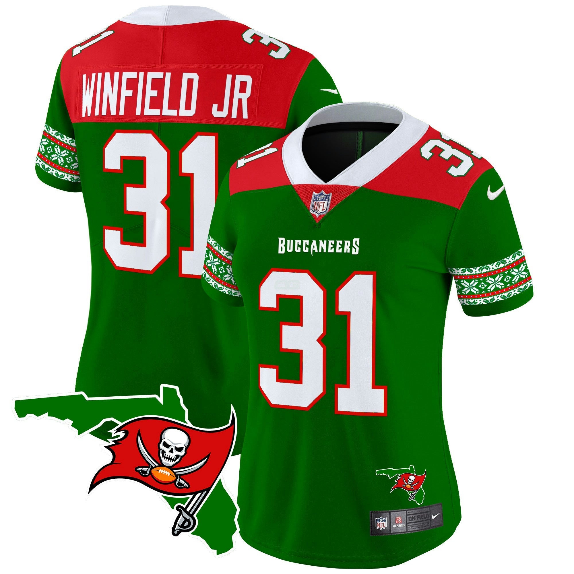 Camisa NFL Women’s 2024 Christmas Vapor Limited Jersey