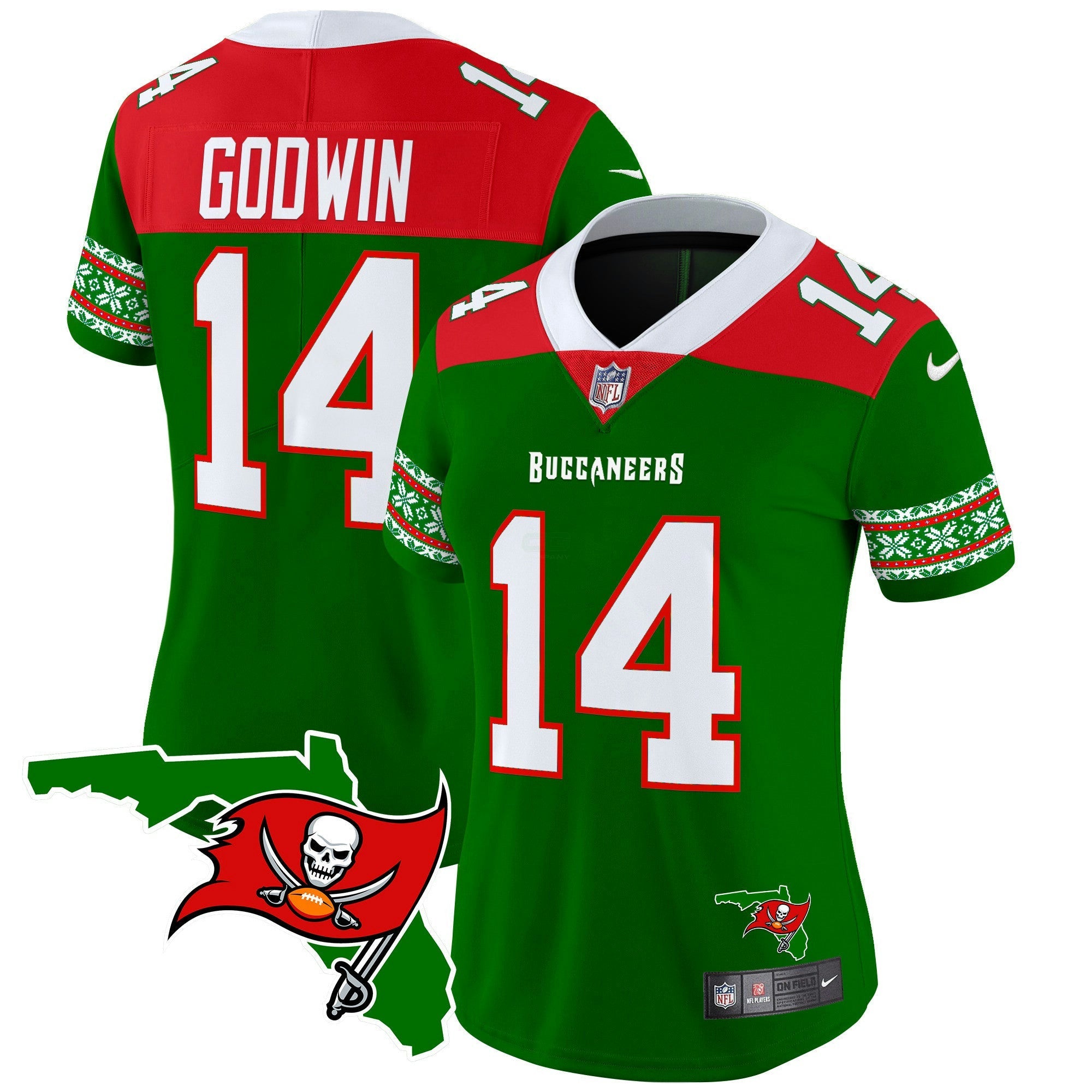 Camisa NFL Women’s 2024 Christmas Vapor Limited Jersey