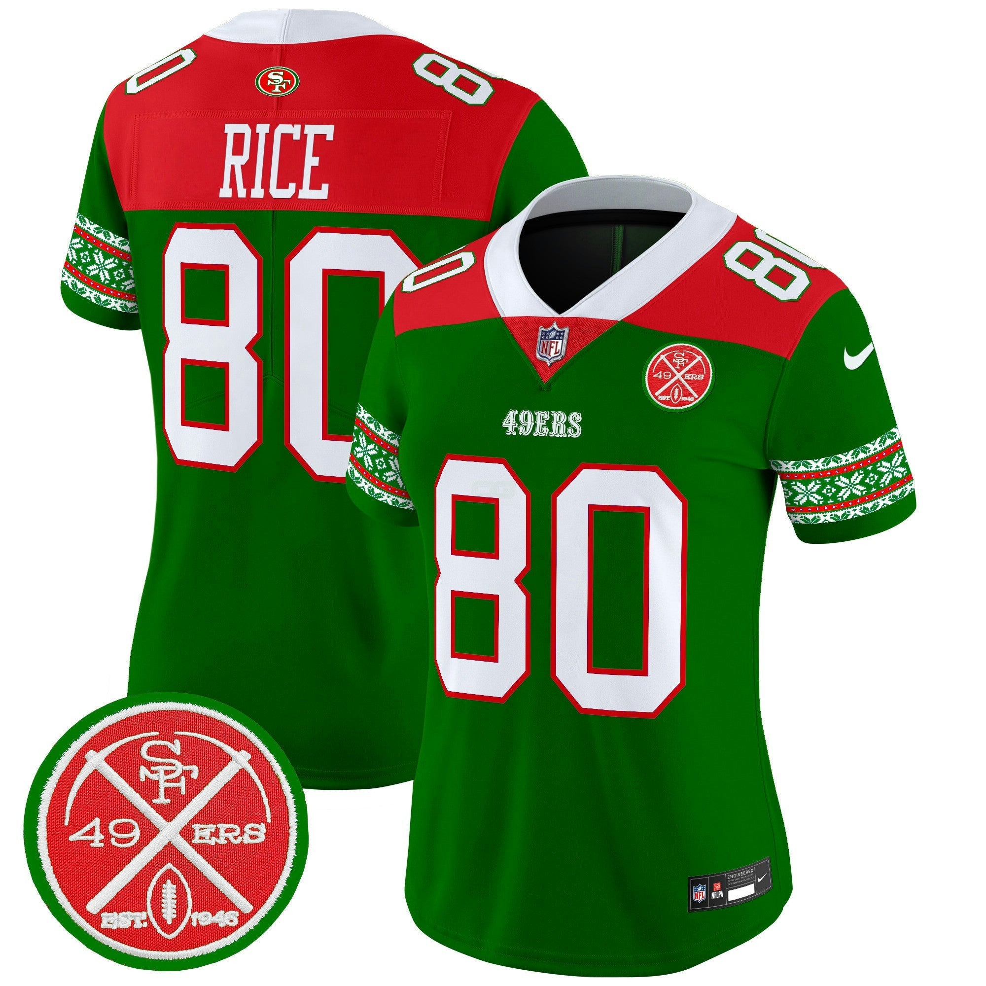 Camisa NFL Women’s 2024 Christmas Vapor Limited Jersey