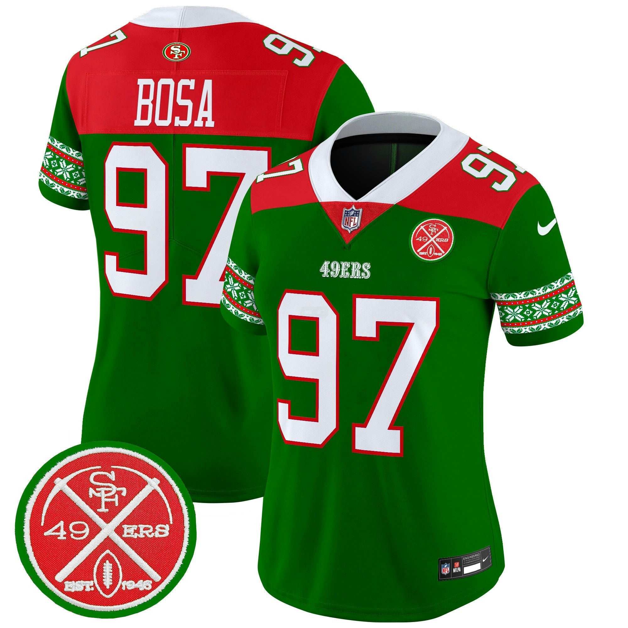 Camisa NFL Women’s 2024 Christmas Vapor Limited Jersey
