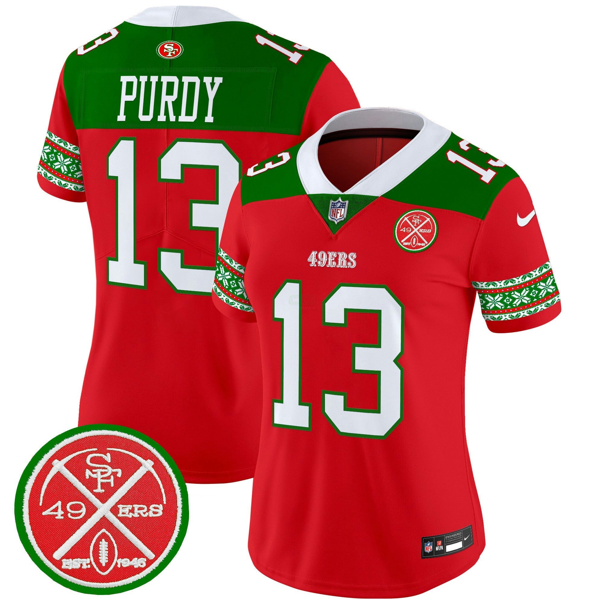 Camisa NFL Women’s 2024 Christmas Vapor Limited Jersey