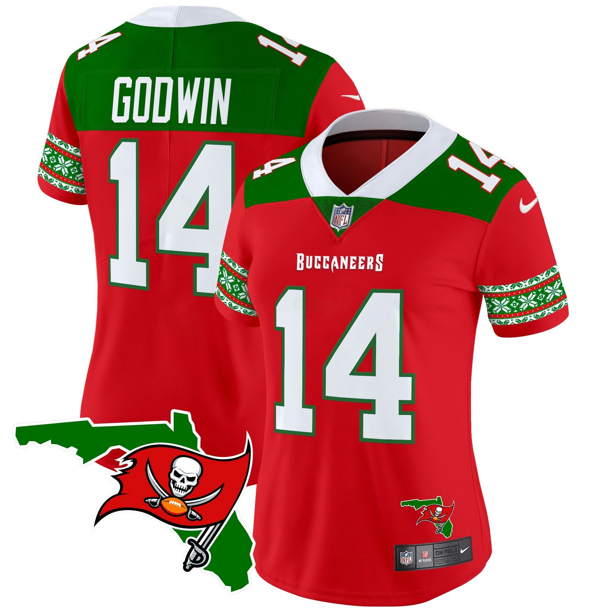 Camisa NFL Women’s 2024 Christmas Vapor Limited Jersey