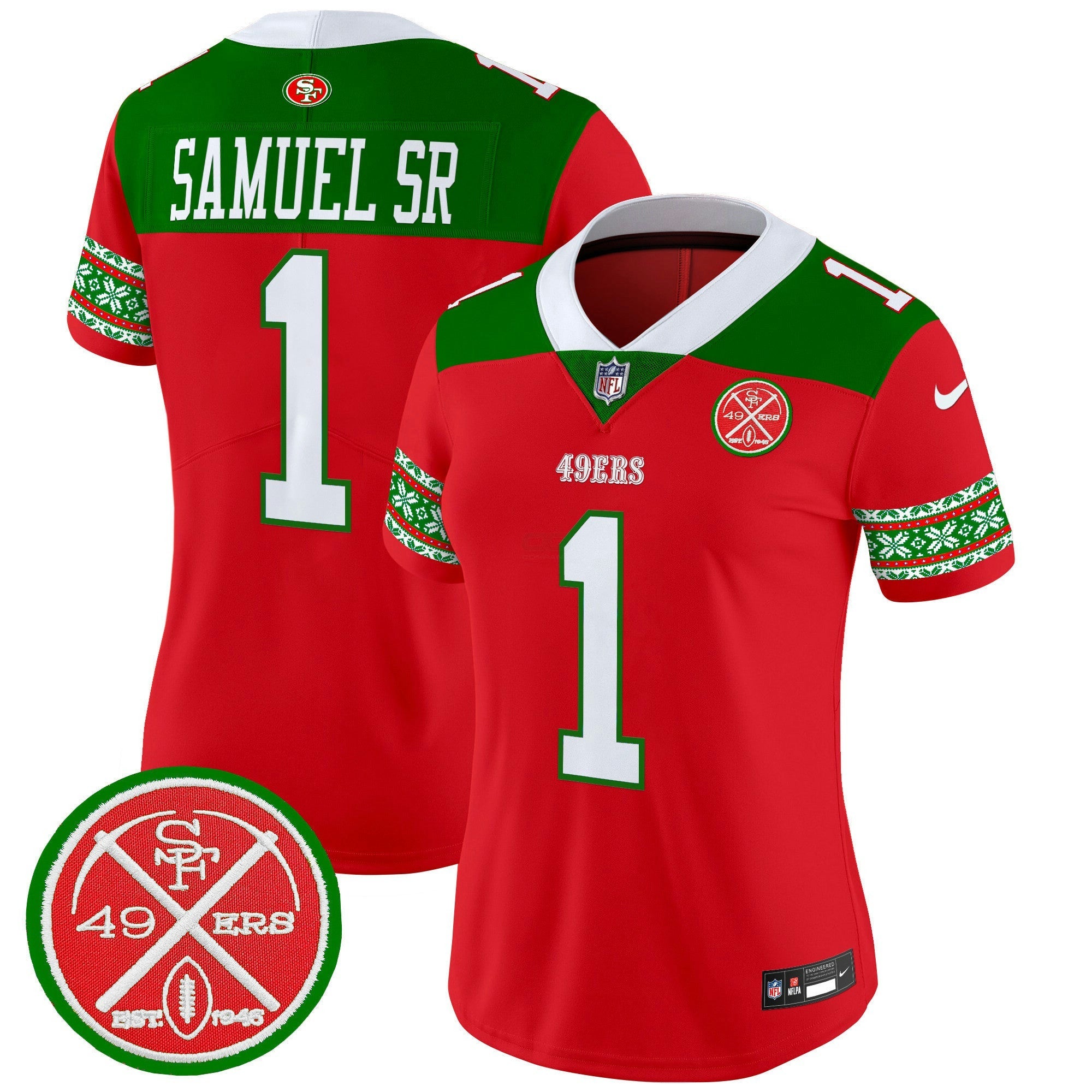 Camisa NFL Women’s 2024 Christmas Vapor Limited Jersey