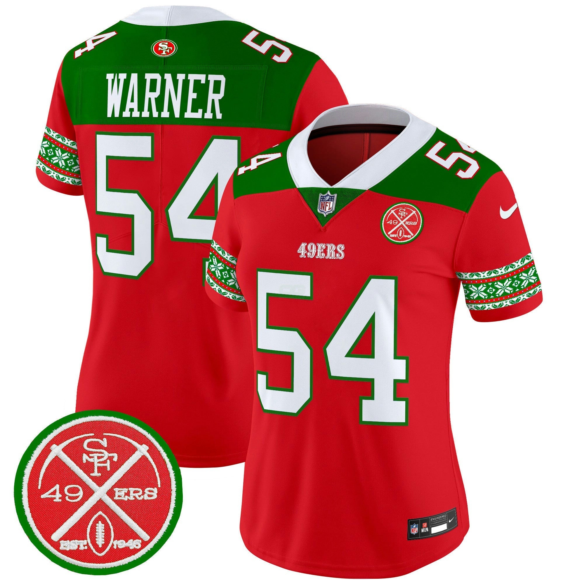 Camisa NFL Women’s 2024 Christmas Vapor Limited Jersey