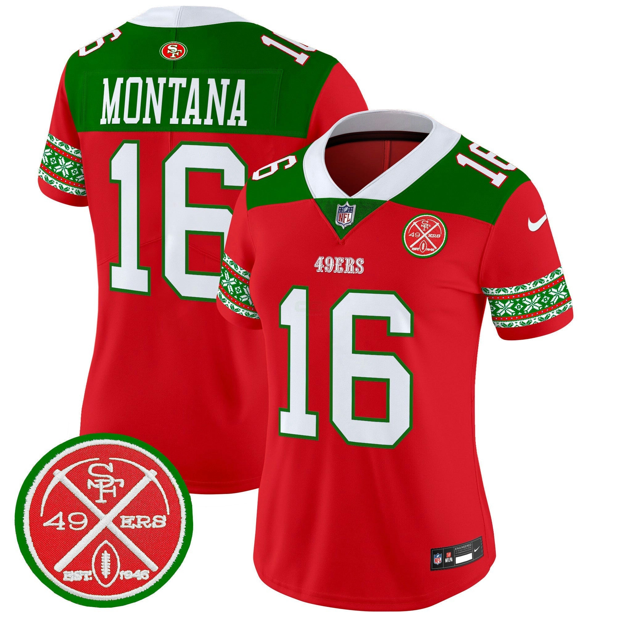 Camisa NFL Women’s 2024 Christmas Vapor Limited Jersey