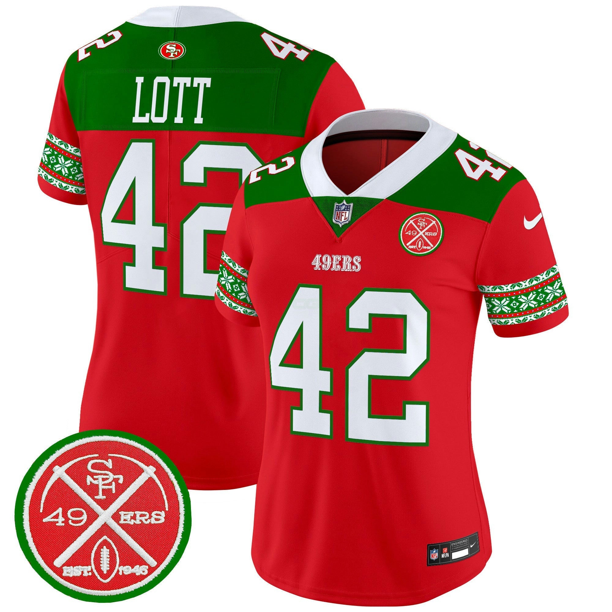 Camisa NFL Women’s 2024 Christmas Vapor Limited Jersey