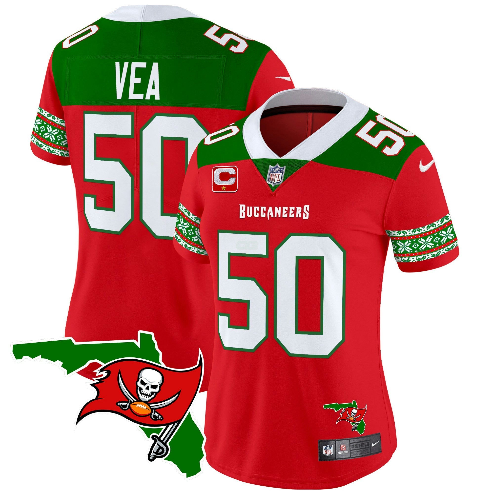 Camisa NFL Women’s 2024 Christmas Vapor Limited Jersey