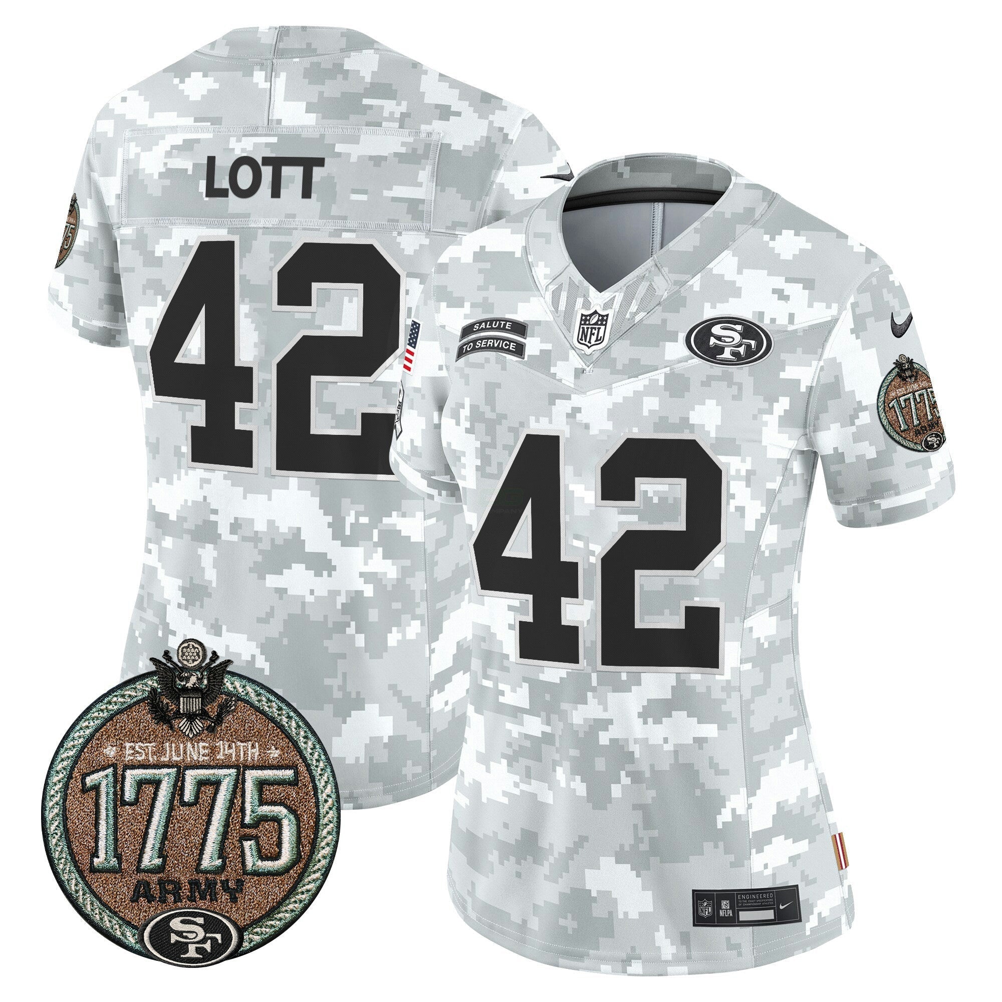 Camisa NFL Women’s 2024 Salute to Service Establishment Year Patch Vapor Limited Jersey