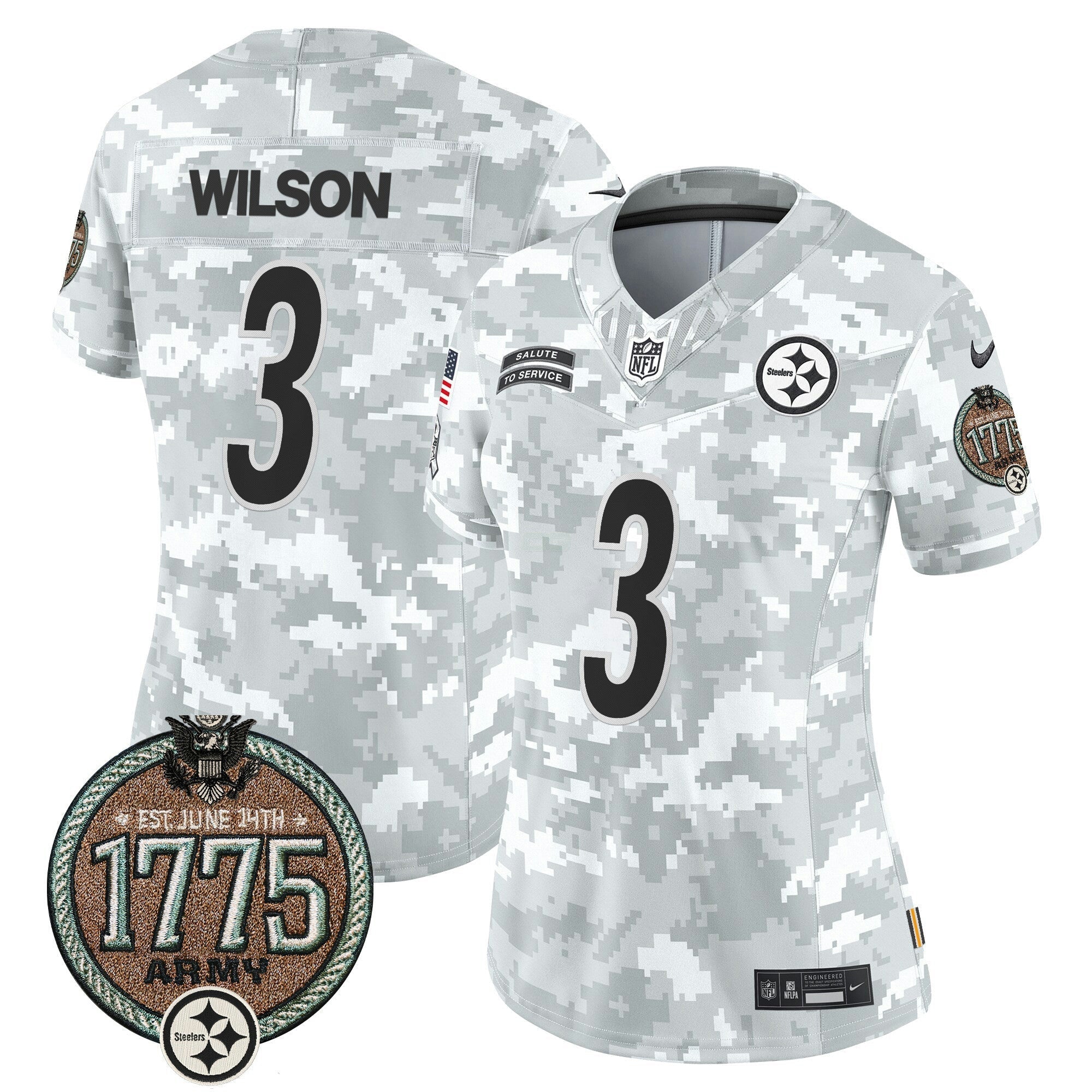 Camisa NFL Women’s 2024 Salute to Service Establishment Year Patch Vapor Limited Jersey