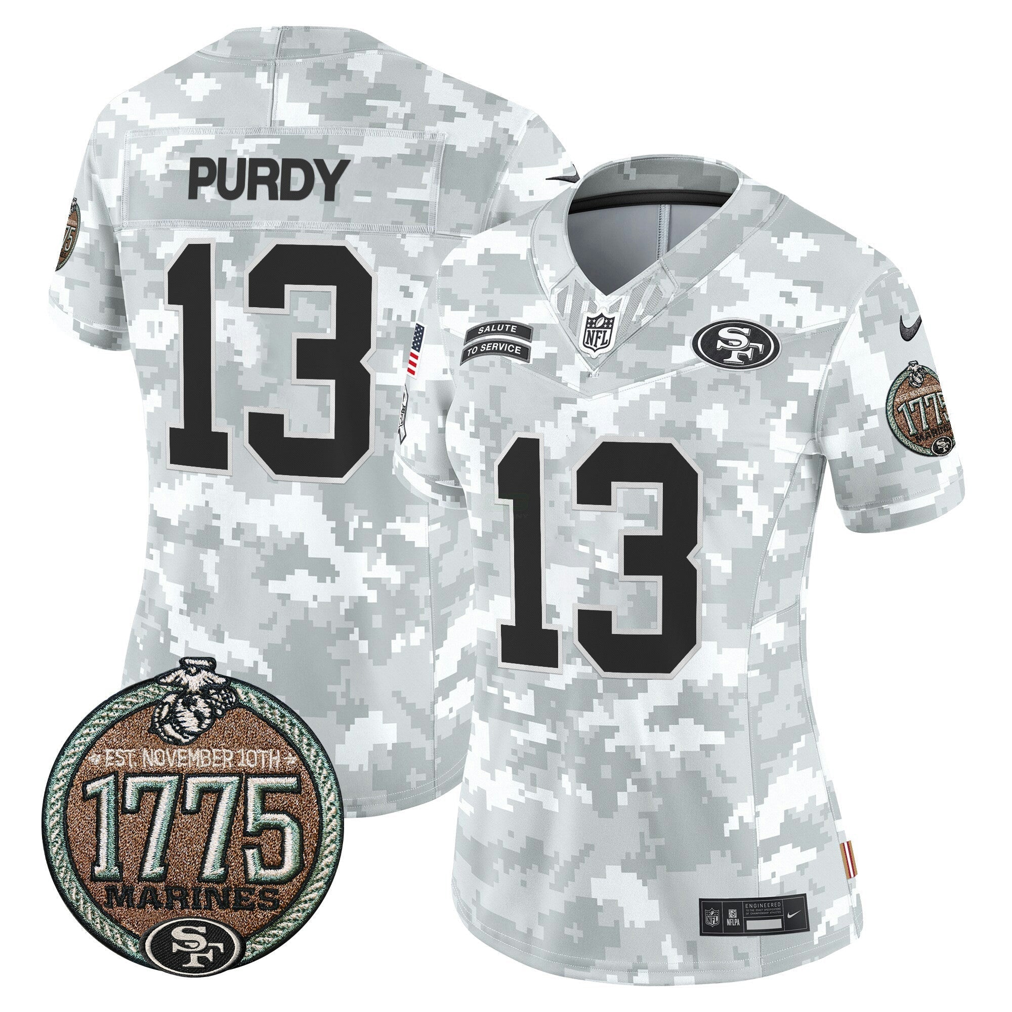 Camisa NFL Women’s 2024 Salute to Service Establishment Year Patch Vapor Limited Jersey
