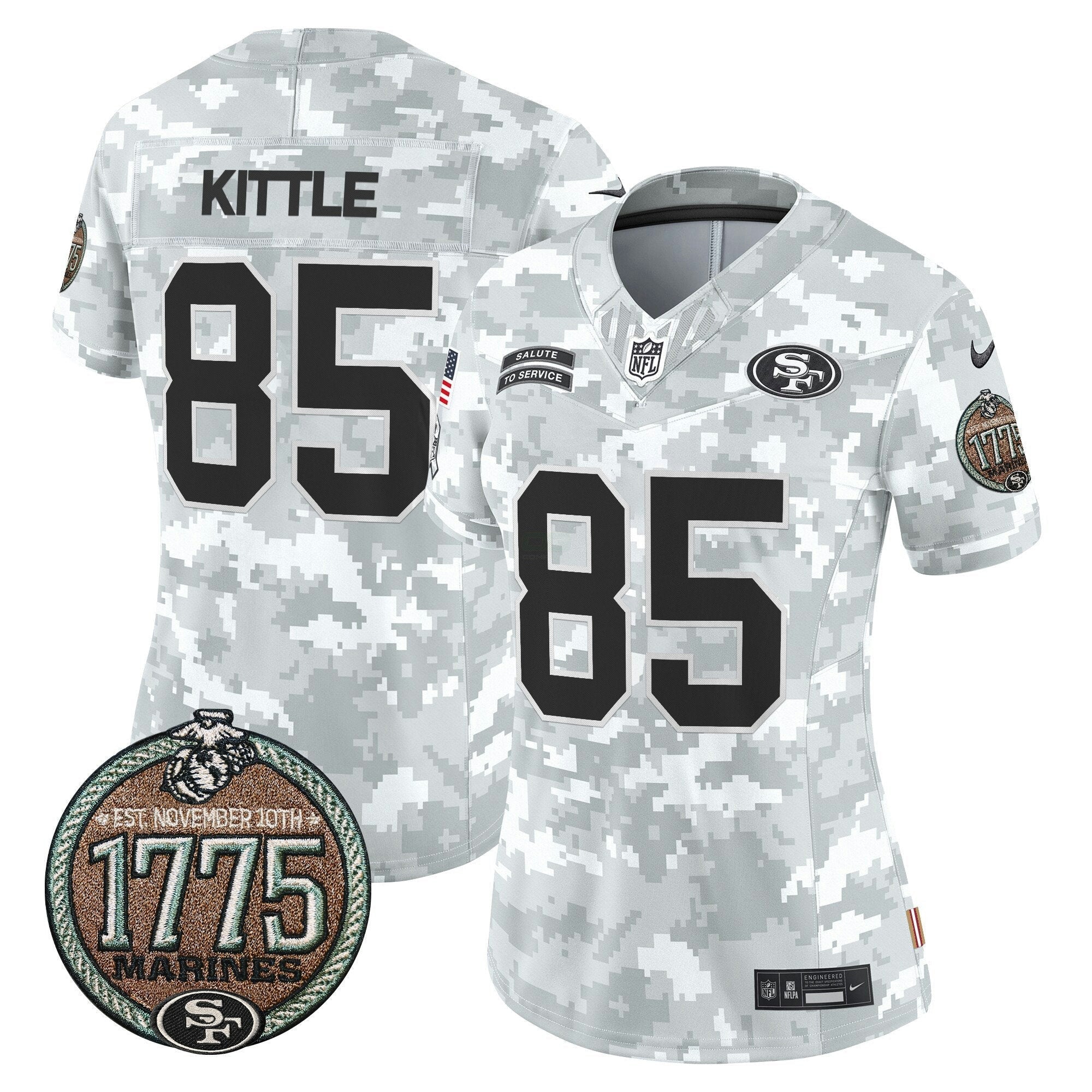 Camisa NFL Women’s 2024 Salute to Service Establishment Year Patch Vapor Limited Jersey