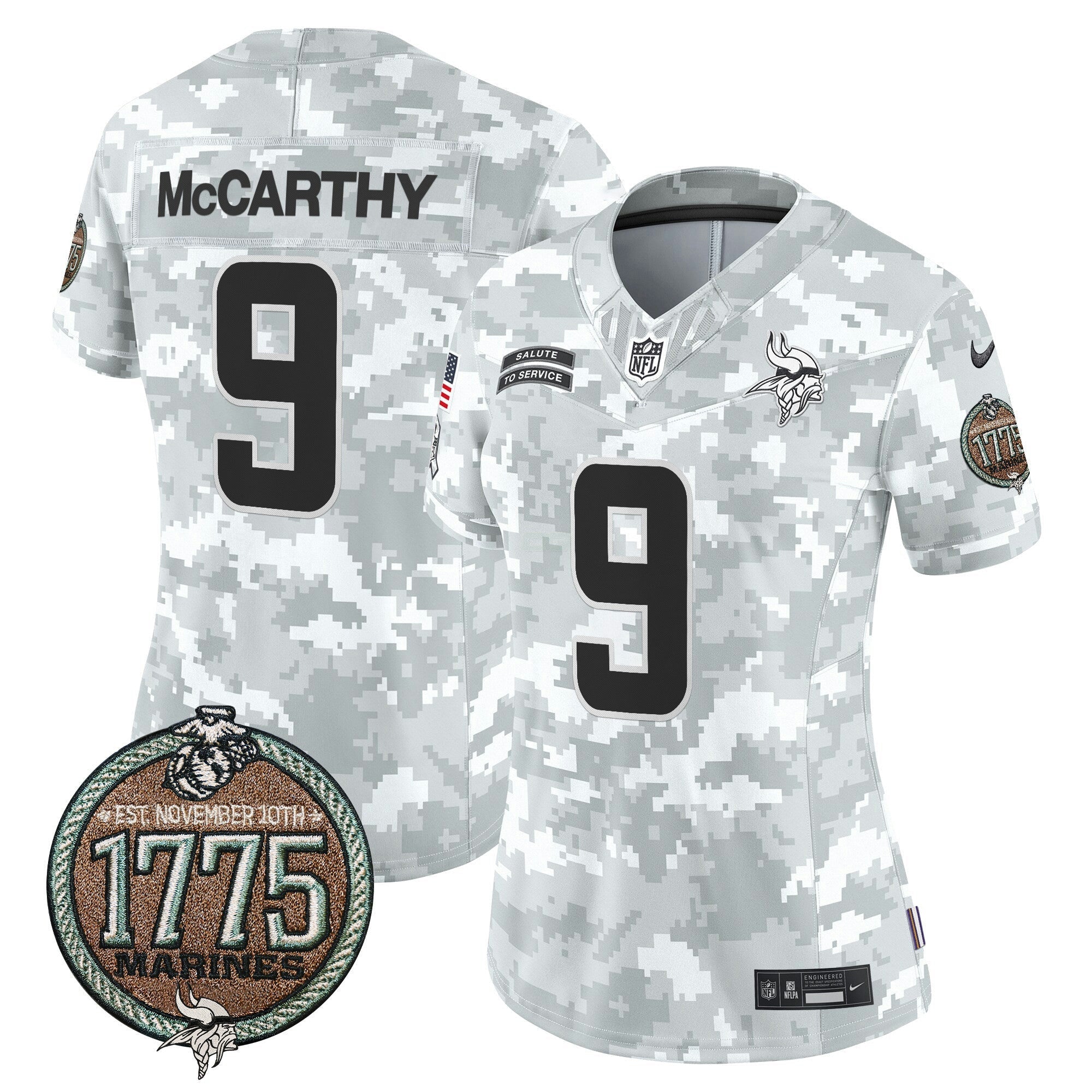 Camisa NFL Women’s 2024 Salute to Service Establishment Year Patch Vapor Limited Jersey