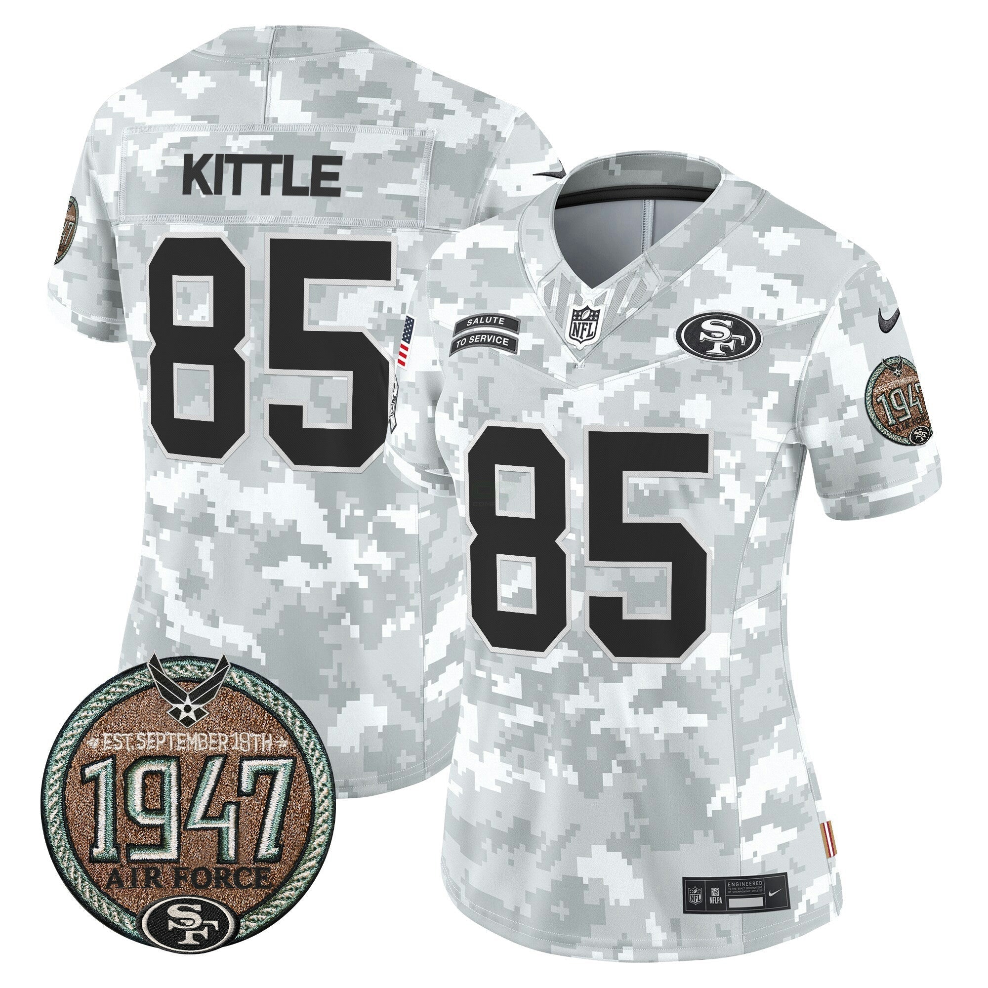 Camisa NFL Women’s 2024 Salute to Service Establishment Year Patch Vapor Limited Jersey