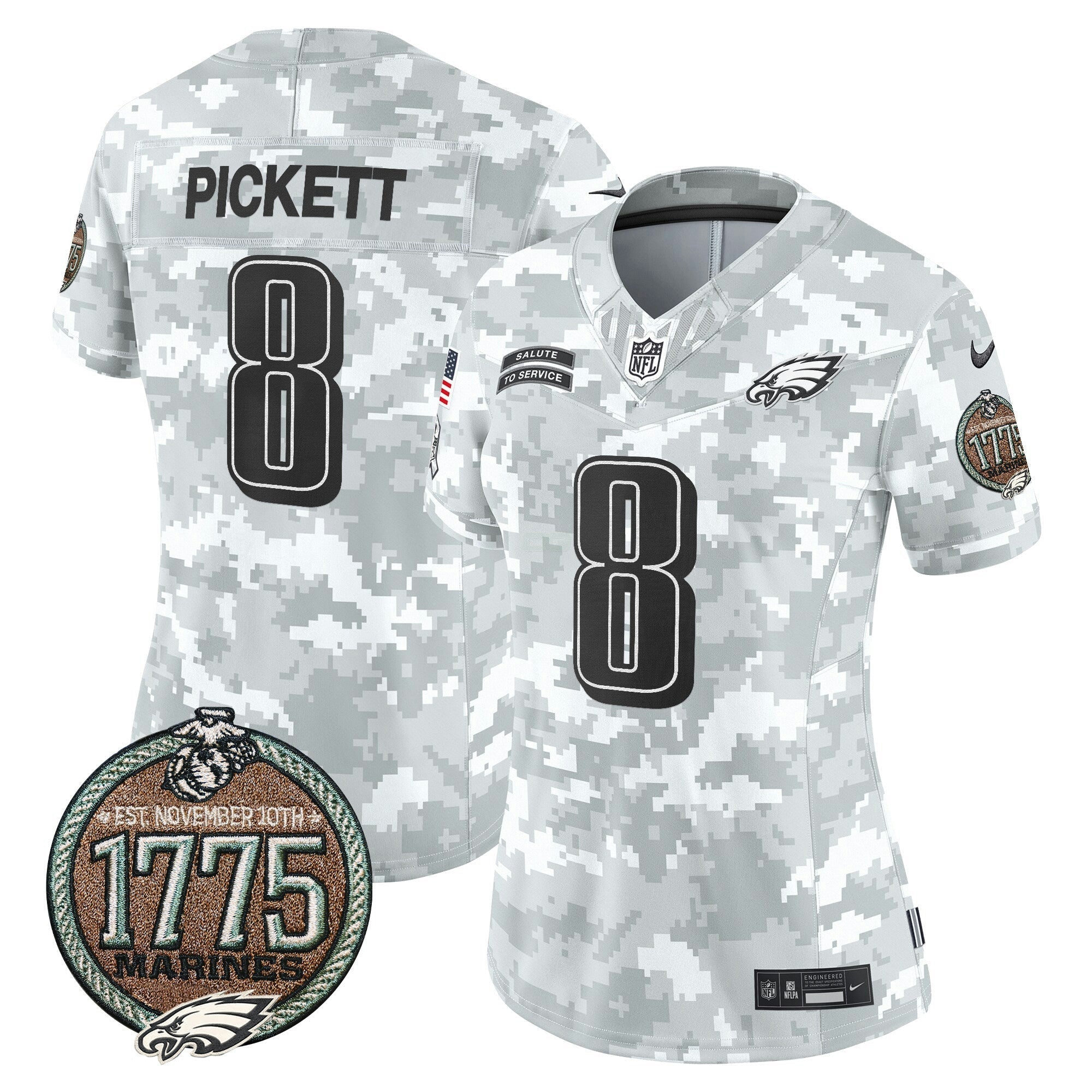 Camisa NFL Women’s 2024 Salute to Service Establishment Year Patch Vapor Limited Jersey