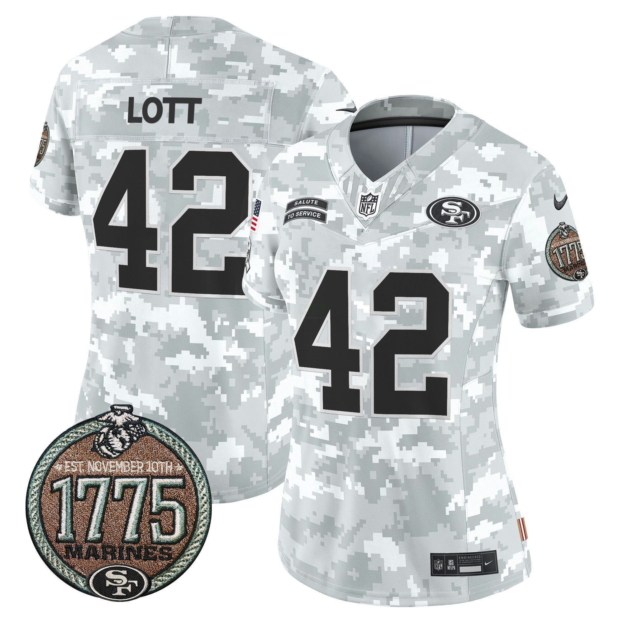 Camisa NFL Women’s 2024 Salute to Service Establishment Year Patch Vapor Limited Jersey