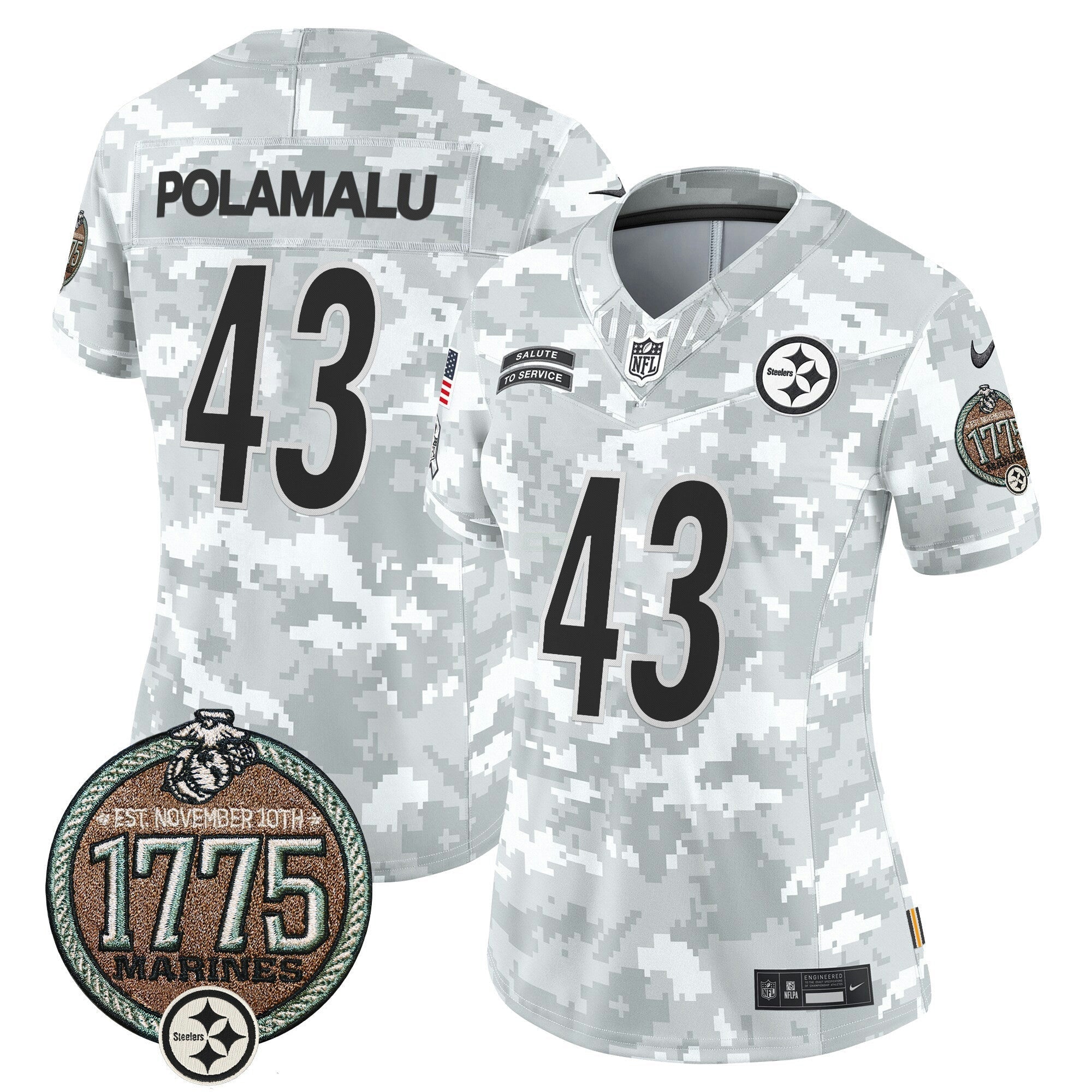 Camisa NFL Women’s 2024 Salute to Service Establishment Year Patch Vapor Limited Jersey