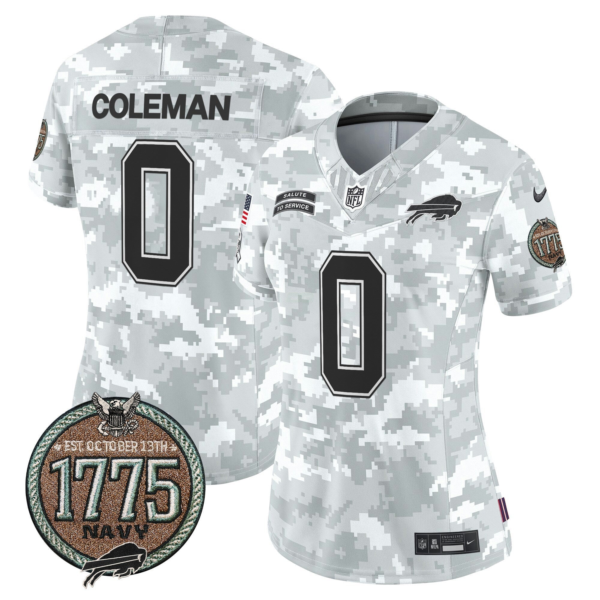 Camisa NFL Women’s 2024 Salute to Service Establishment Year Patch Vapor Limited Jersey