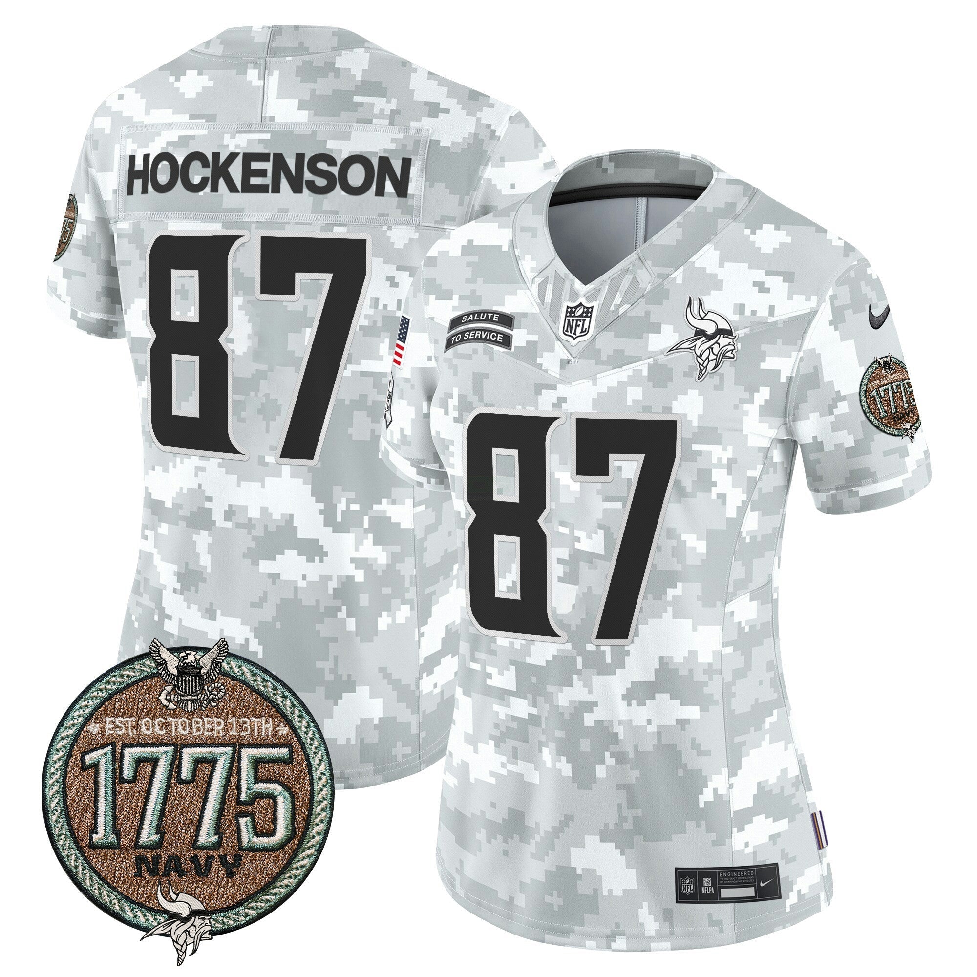 Camisa NFL Women’s 2024 Salute to Service Establishment Year Patch Vapor Limited Jersey