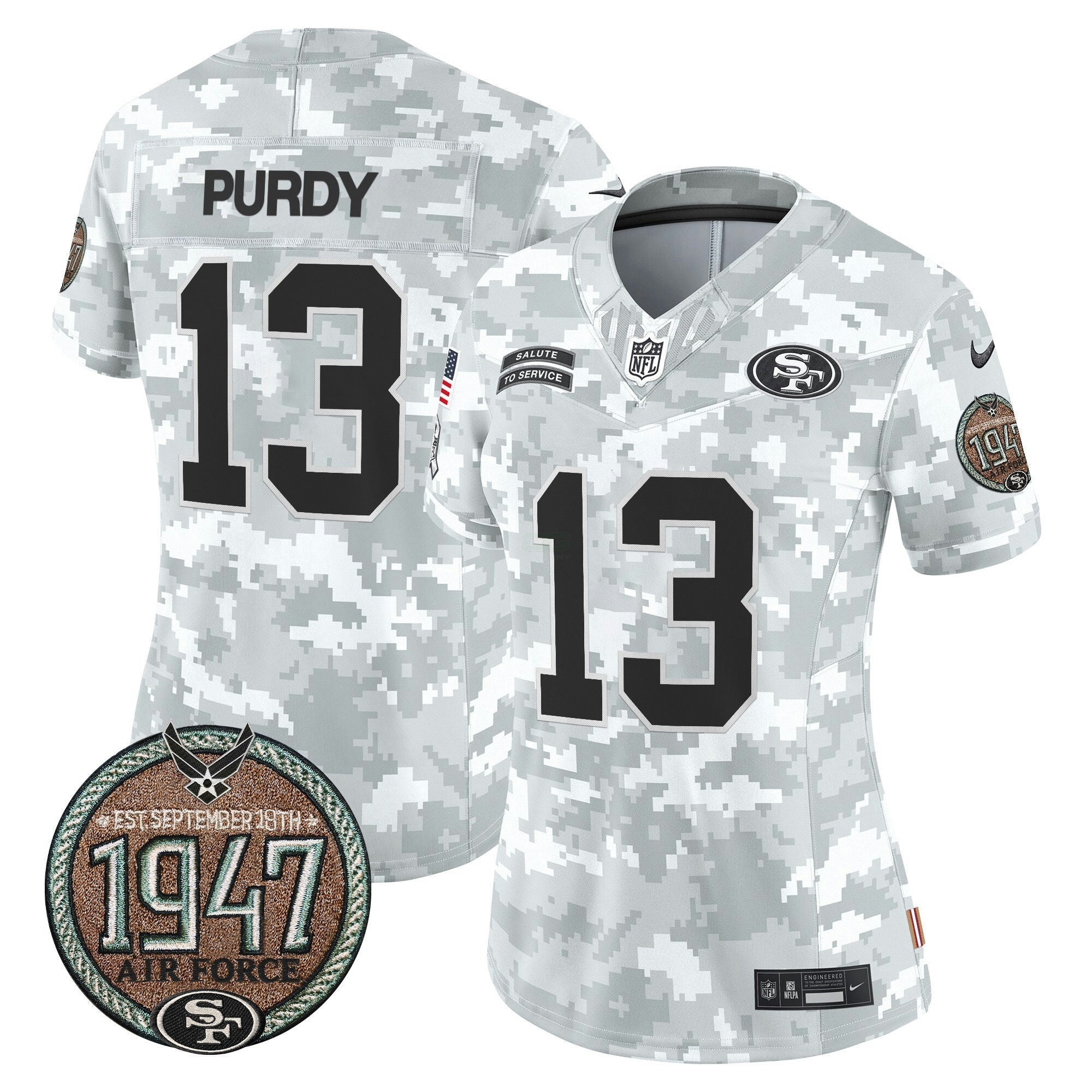 Camisa NFL Women’s 2024 Salute to Service Establishment Year Patch Vapor Limited Jersey