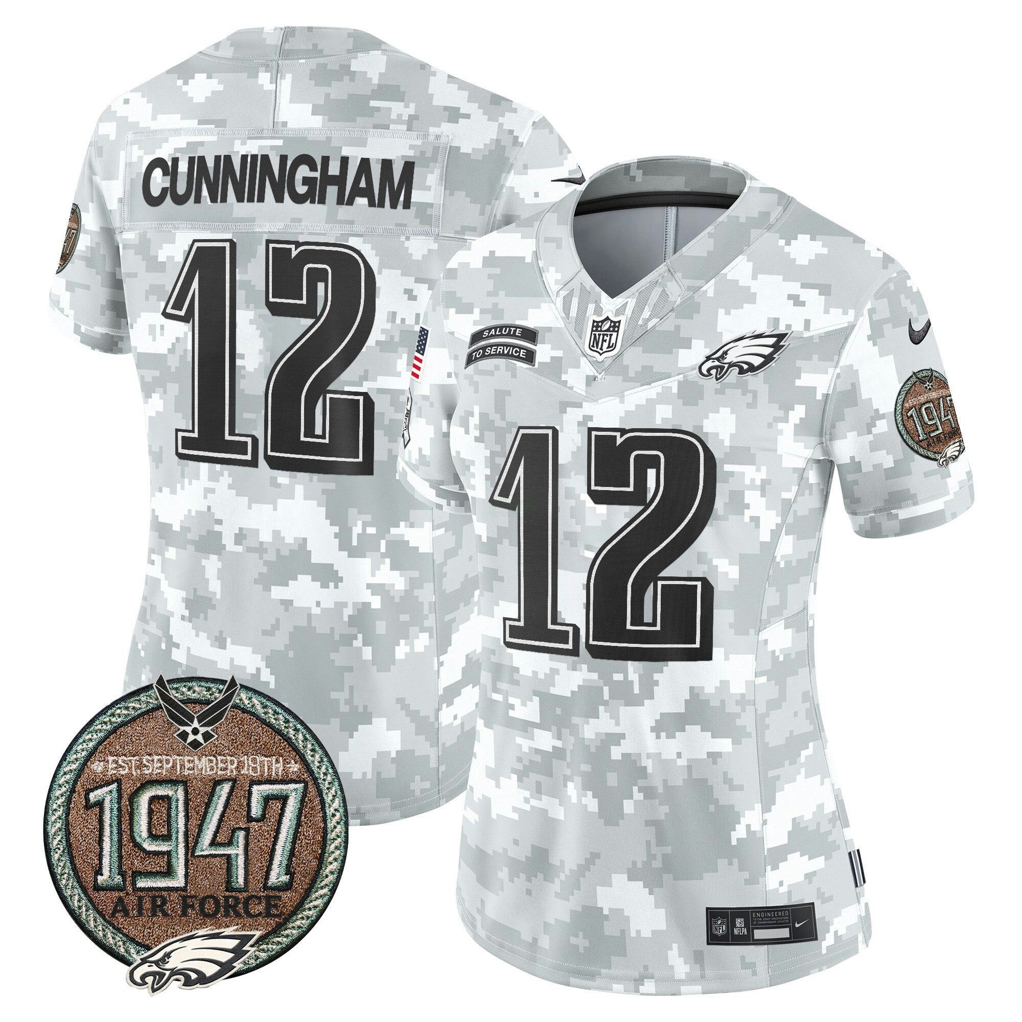 Camisa NFL Women’s 2024 Salute to Service Establishment Year Patch Vapor Limited Jersey