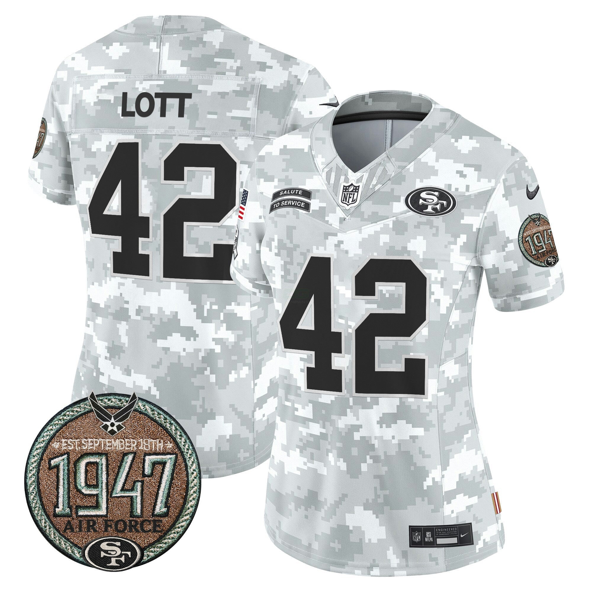 Camisa NFL Women’s 2024 Salute to Service Establishment Year Patch Vapor Limited Jersey