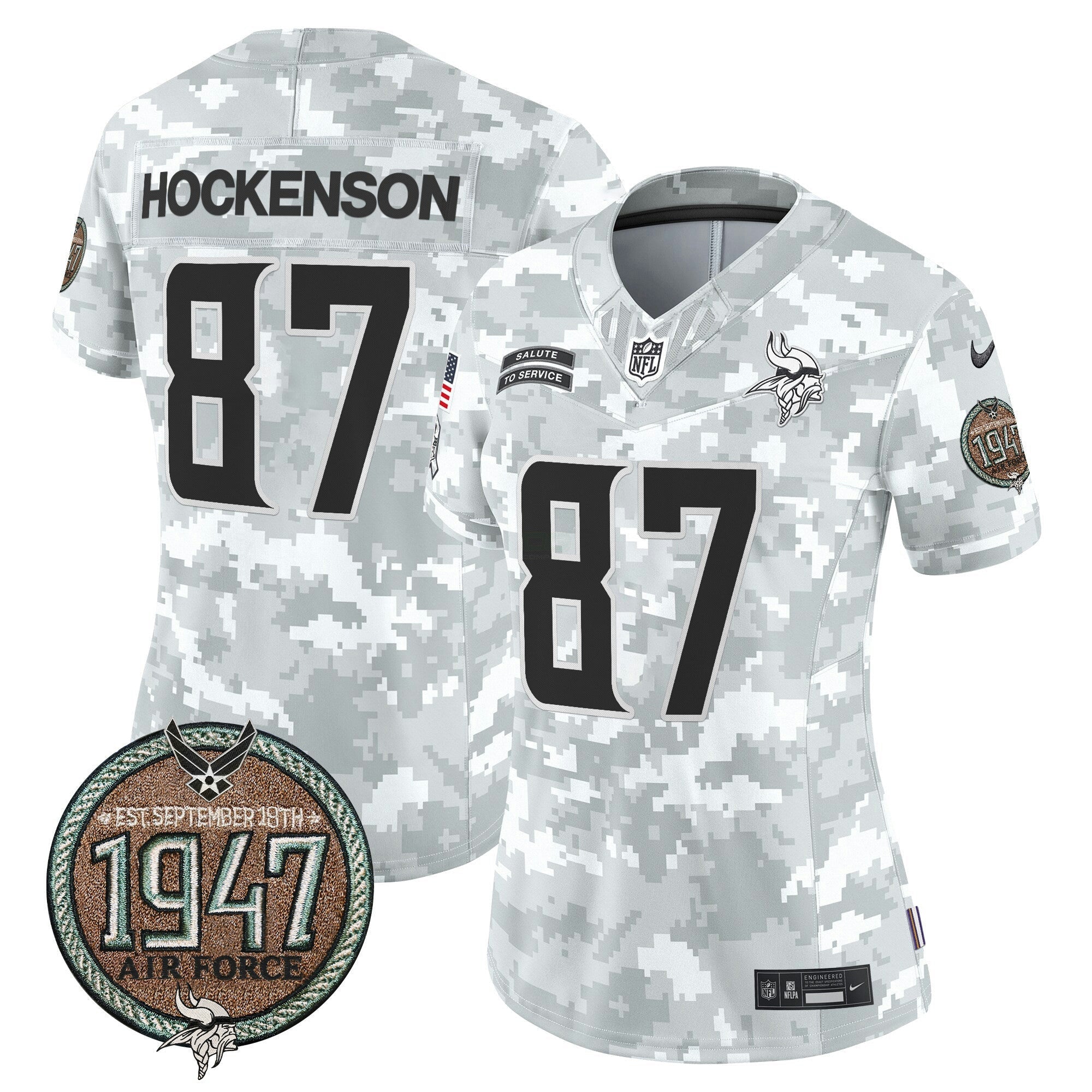 Camisa NFL Women’s 2024 Salute to Service Establishment Year Patch Vapor Limited Jersey