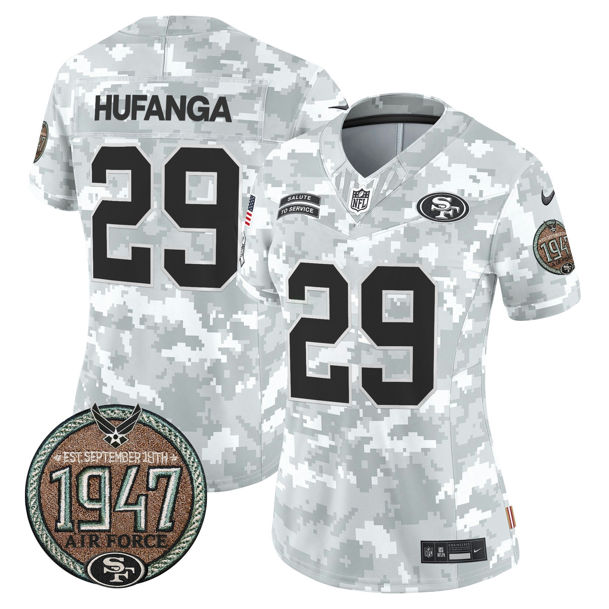 Camisa NFL Women’s 2024 Salute to Service Establishment Year Patch Vapor Limited Jersey