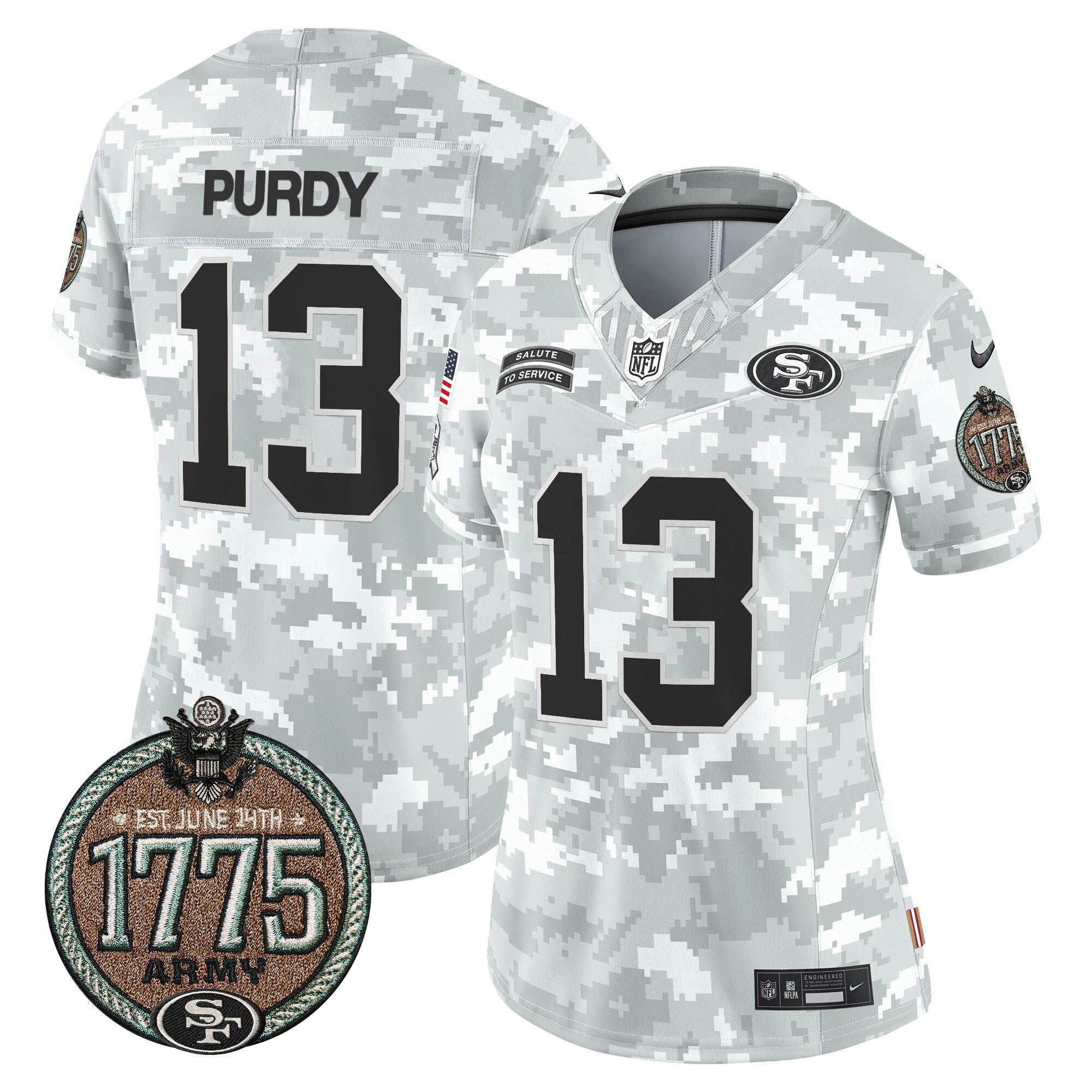 Camisa NFL Women’s 2024 Salute to Service Establishment Year Patch Vapor Limited Jersey