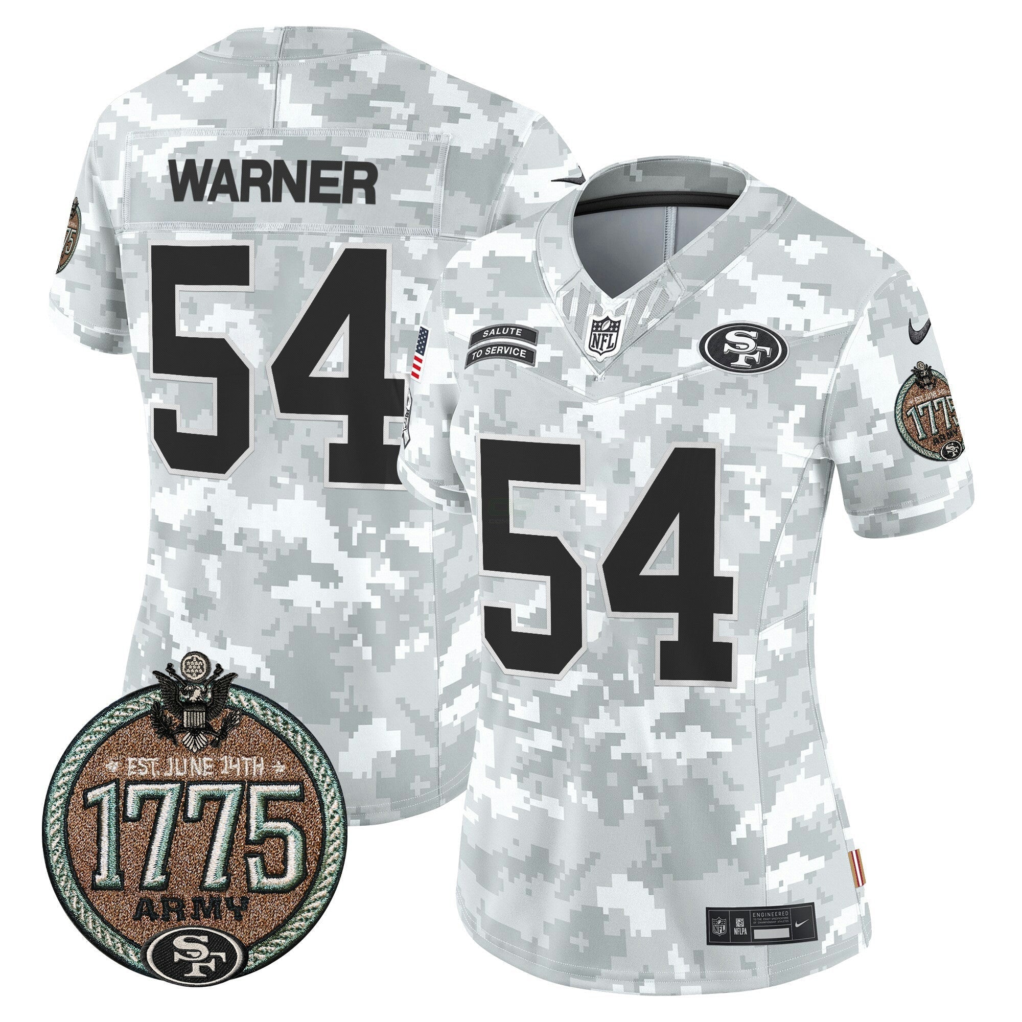 Camisa NFL Women’s 2024 Salute to Service Establishment Year Patch Vapor Limited Jersey