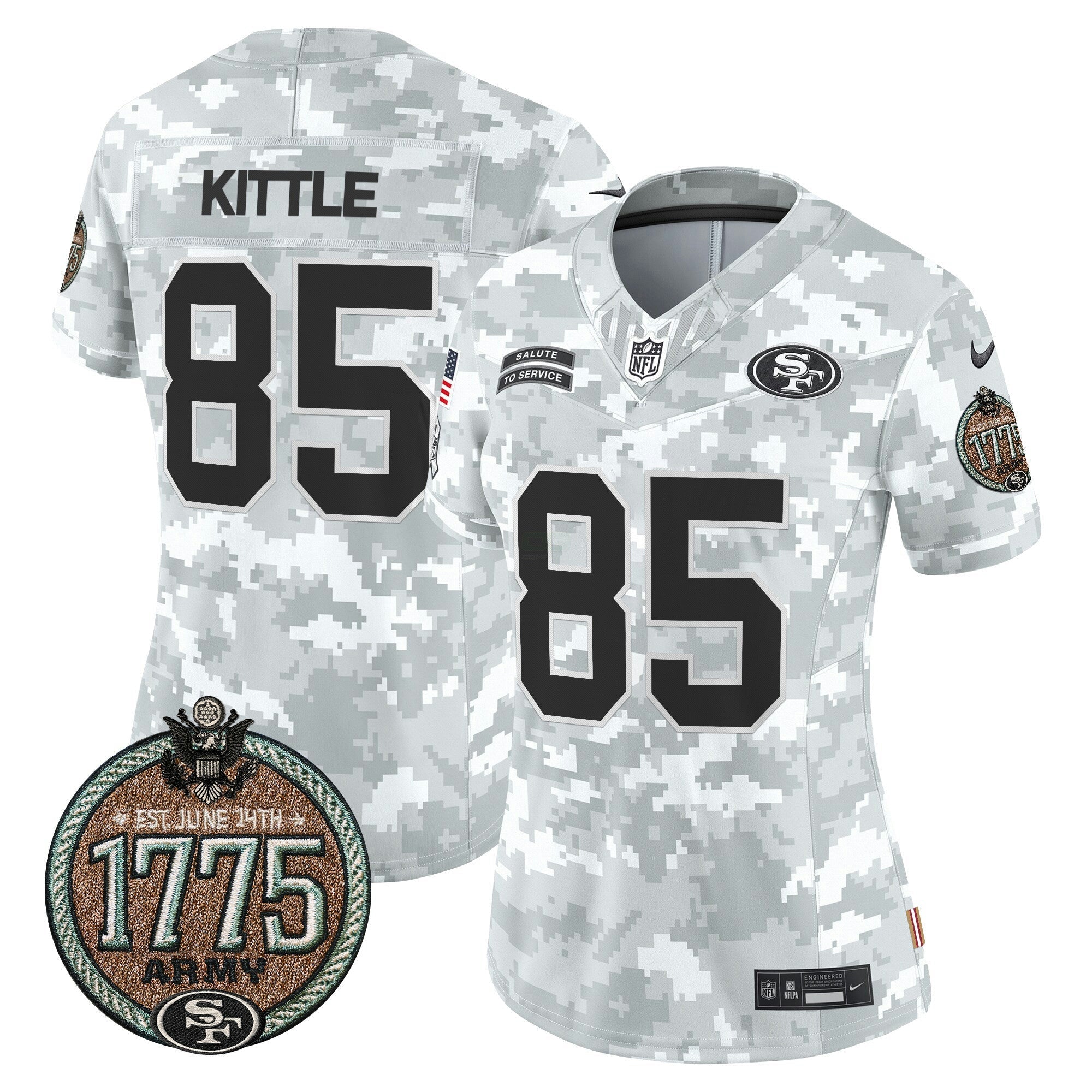 Camisa NFL Women’s 2024 Salute to Service Establishment Year Patch Vapor Limited Jersey