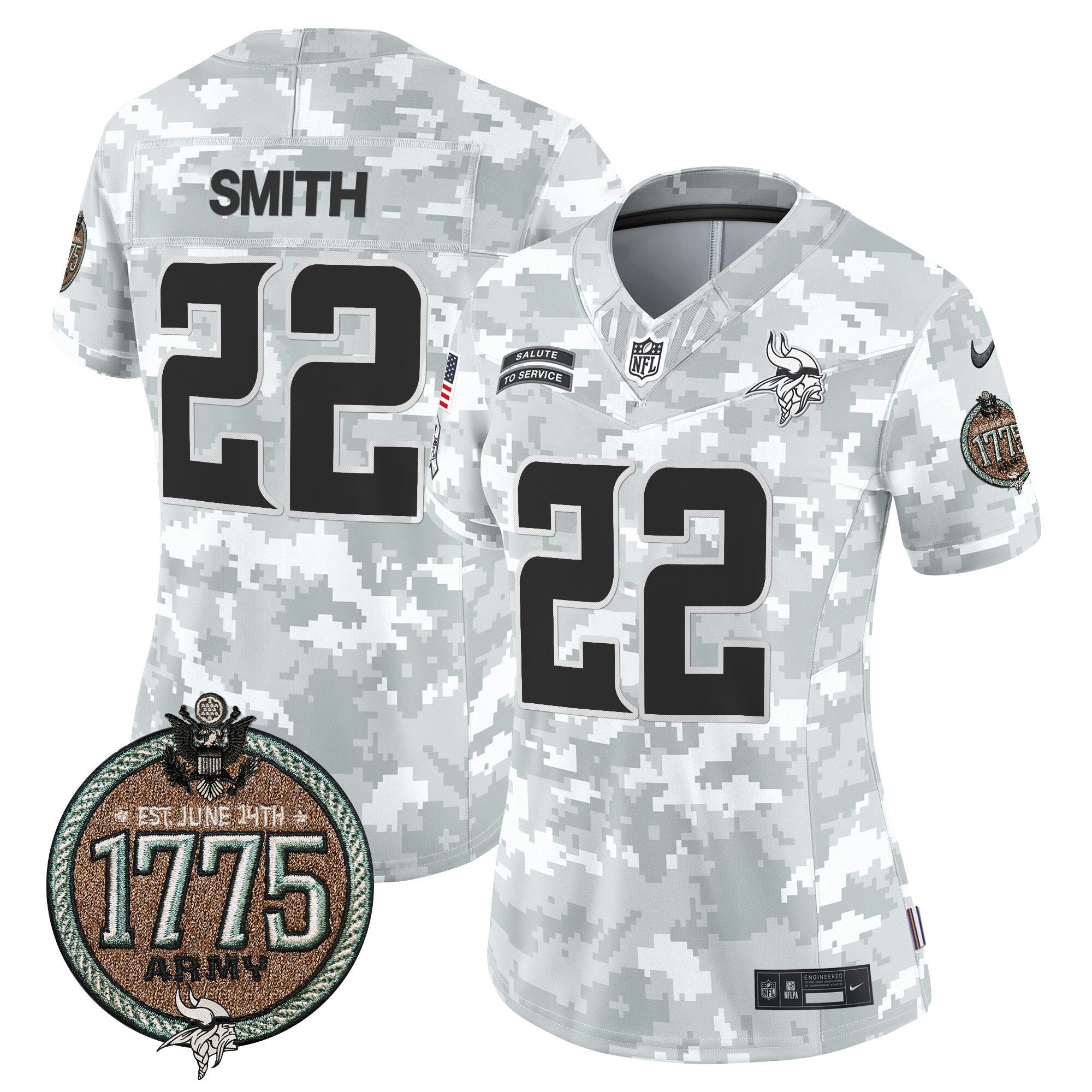 Camisa NFL Women’s 2024 Salute to Service Establishment Year Patch Vapor Limited Jersey