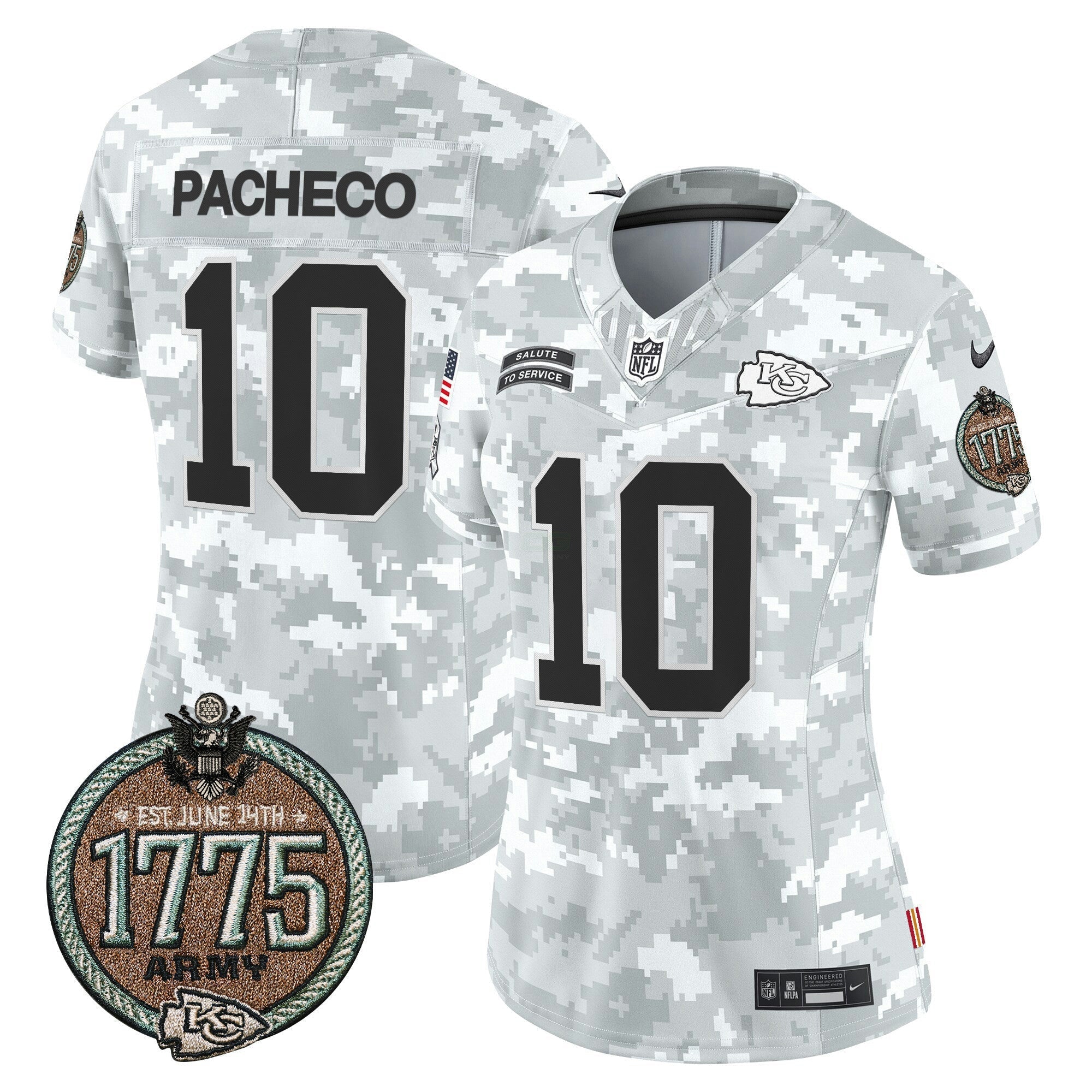 Camisa NFL Women’s 2024 Salute to Service Establishment Year Patch Vapor Limited Jersey