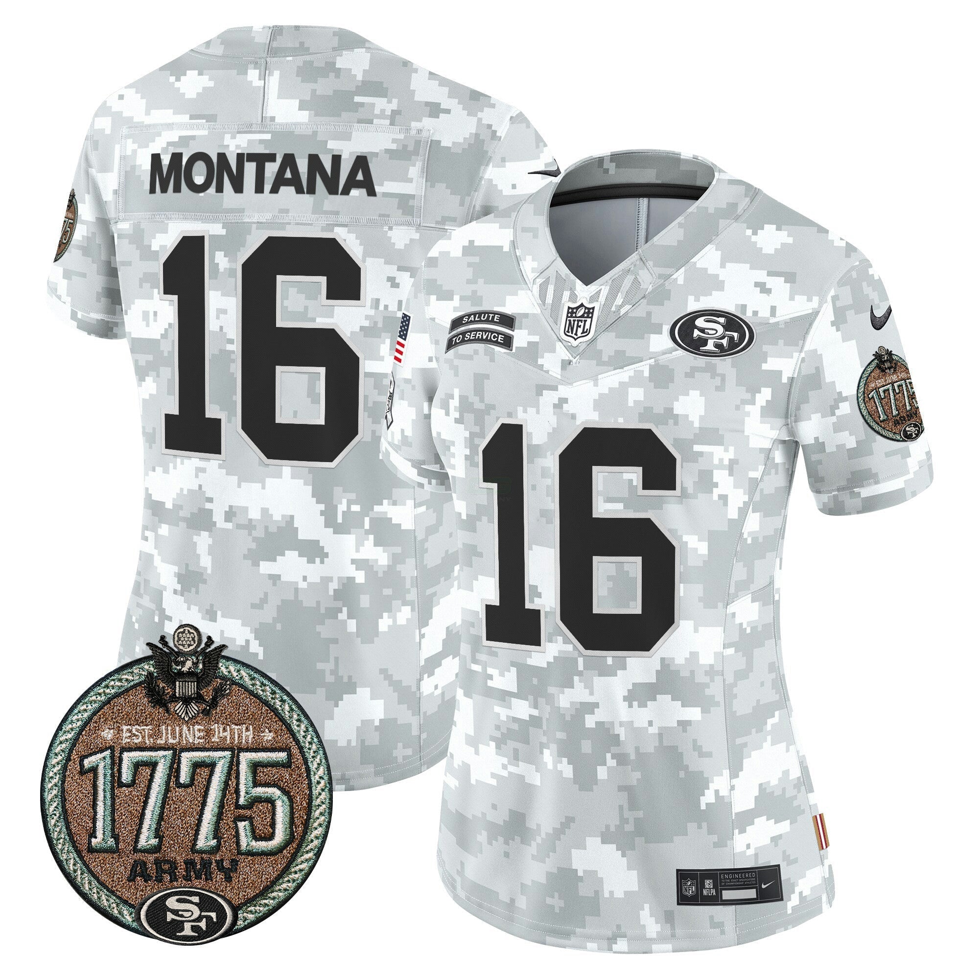 Camisa NFL Women’s 2024 Salute to Service Establishment Year Patch Vapor Limited Jersey